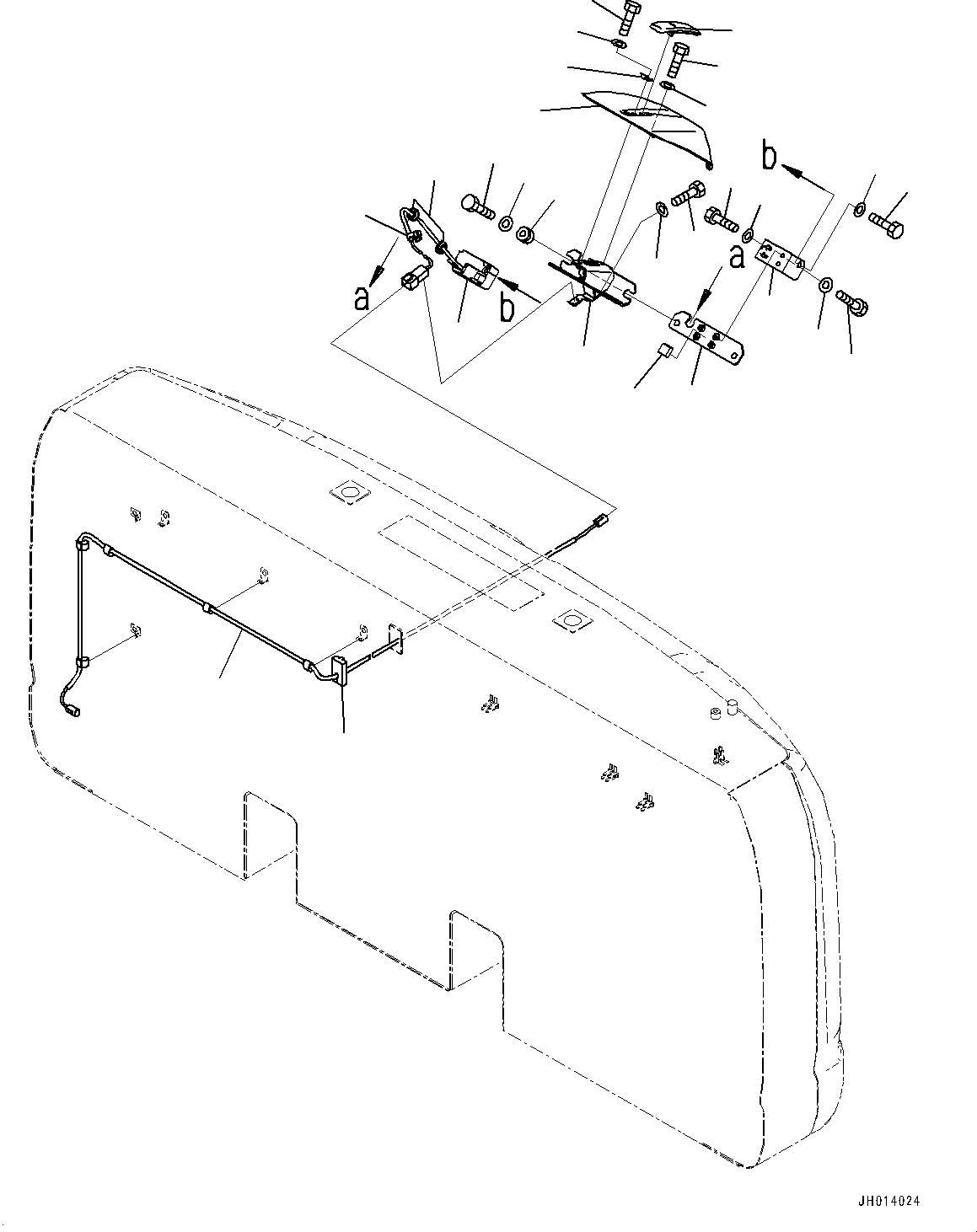Excavators Komatsu / PC210LC-11E0 S/N K75001-UP(PC00078U) / Komvision, Rear Camera(E019003 : E0450-003003)