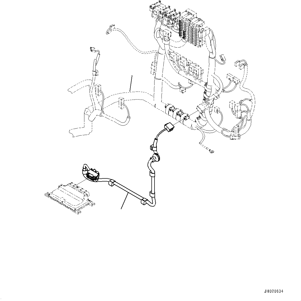 Excavators Komatsu / PC210LC-11E0 S/N K75001-UP(PC00078U) / Komvision, Wiring Harness(E019005 : E0450-003005)