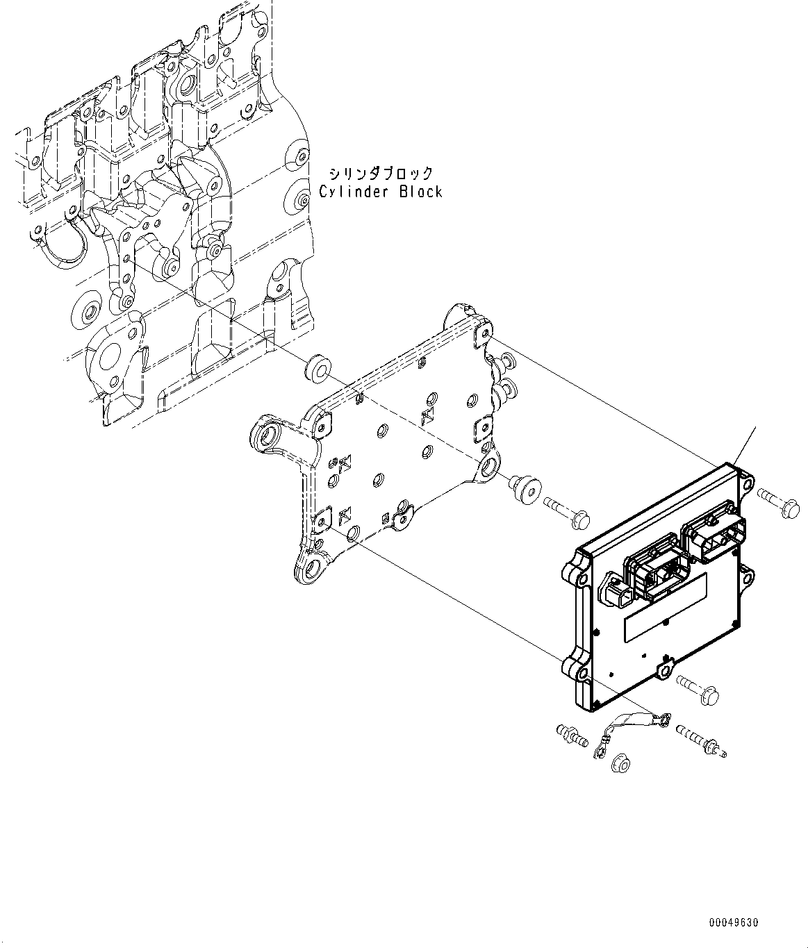 Engines Komatsu / SAA6D114E-3F S/N 36875905-UP (For PC350NLC-8M0 WORK EQUIPMENT GREASE 500H)(PC00084U) / Engine Controller(G001001 : A4719-002001)