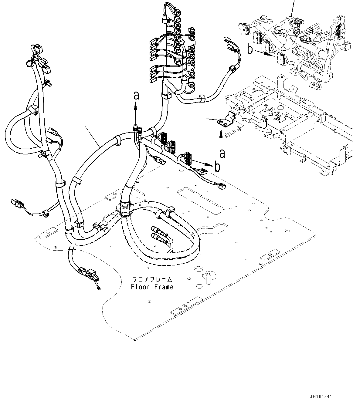 Excavators Komatsu / PC290NLCI-11E0 S/N K75001-UP(PC00087U) / Cab, ICT Wiring Harness(K012044 : K1110-009044)