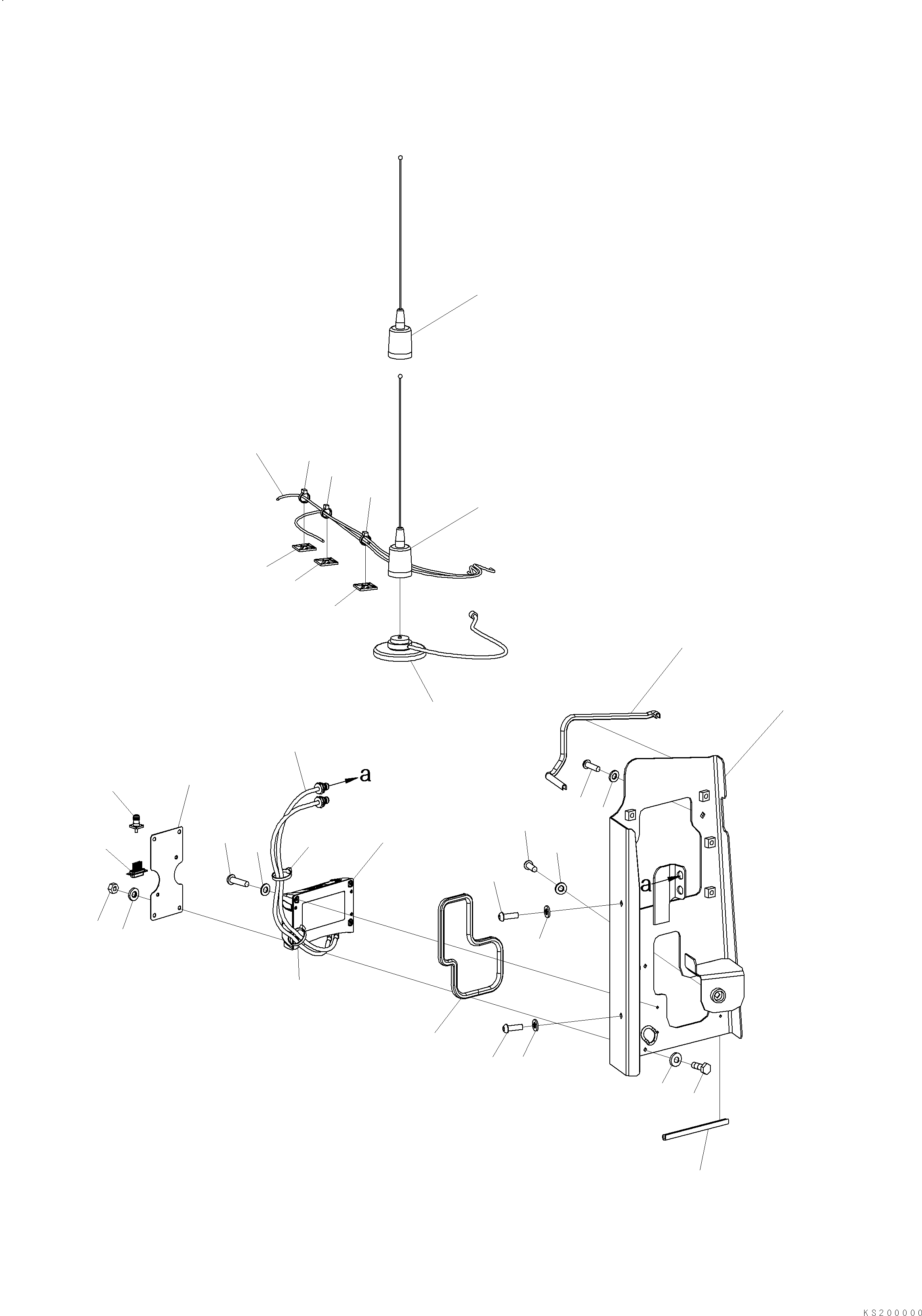 Excavators Komatsu / PC290NLCI-11E0 S/N K75001-UP(PC00087U) / Network Equipment, Radio and Modem Kit(K016003 : K1960-002003)