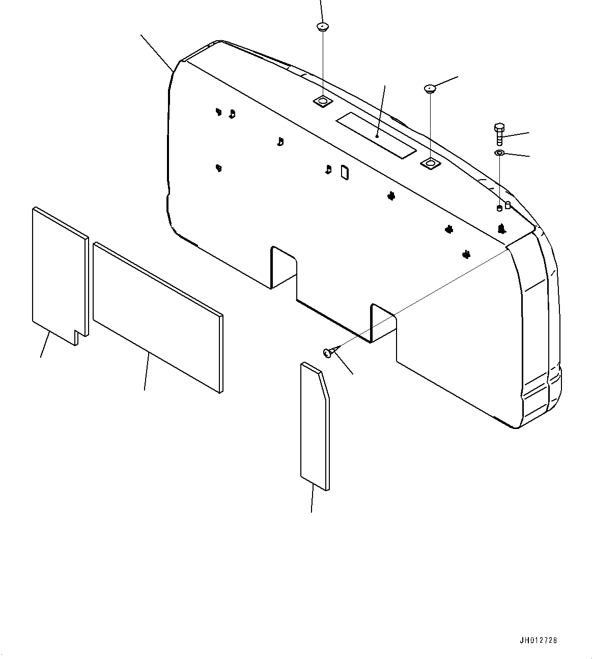 Komatsu parts book diagram for PC290LCI-11E0 S/N 35152-UP: COUNTERWEIGHT