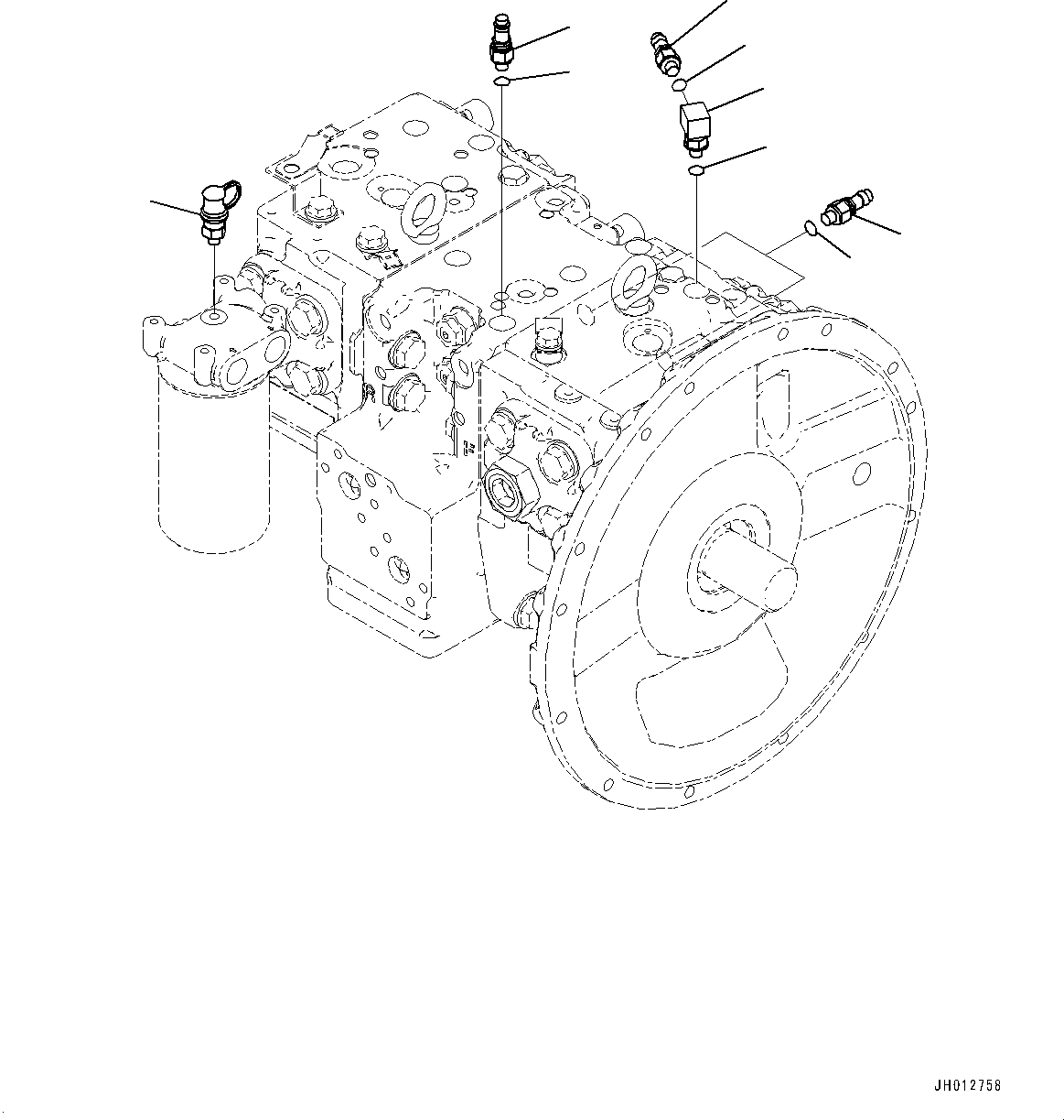 Komatsu parts book diagram for PC290LCI-11E0 S/N 35152-UP: PREVENTIVE MAINTENANCE SERVICE CONNECTORS