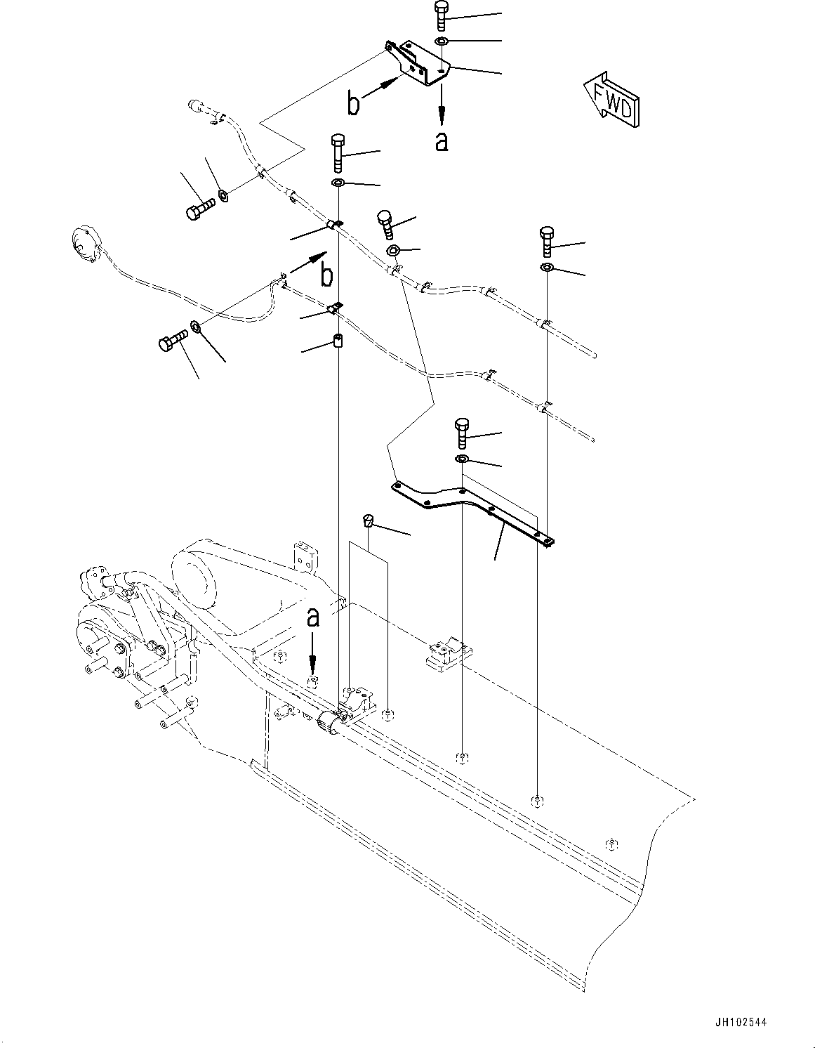 Komatsu parts book diagram for PC360LCI-11E0 S/N 91258-UP: ANTI-DROP VALVE, BRACKET