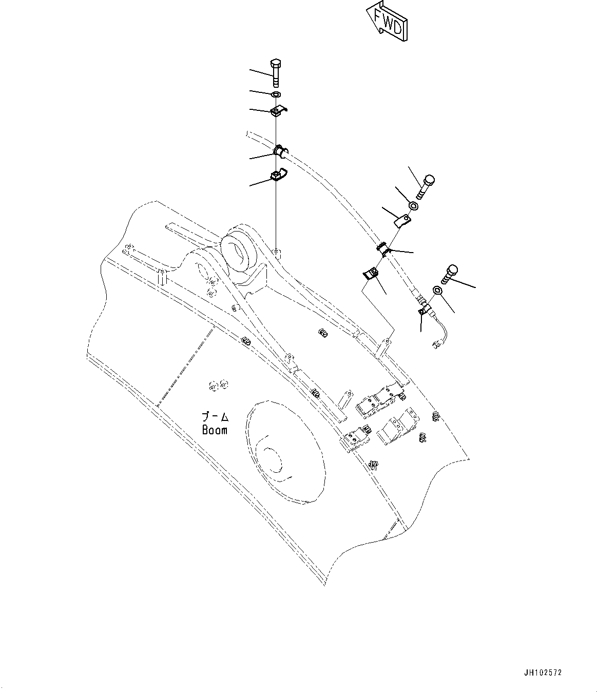 Komatsu parts book diagram for PC360LCI-11E0 S/N 91258-UP: ARM CYLINDER