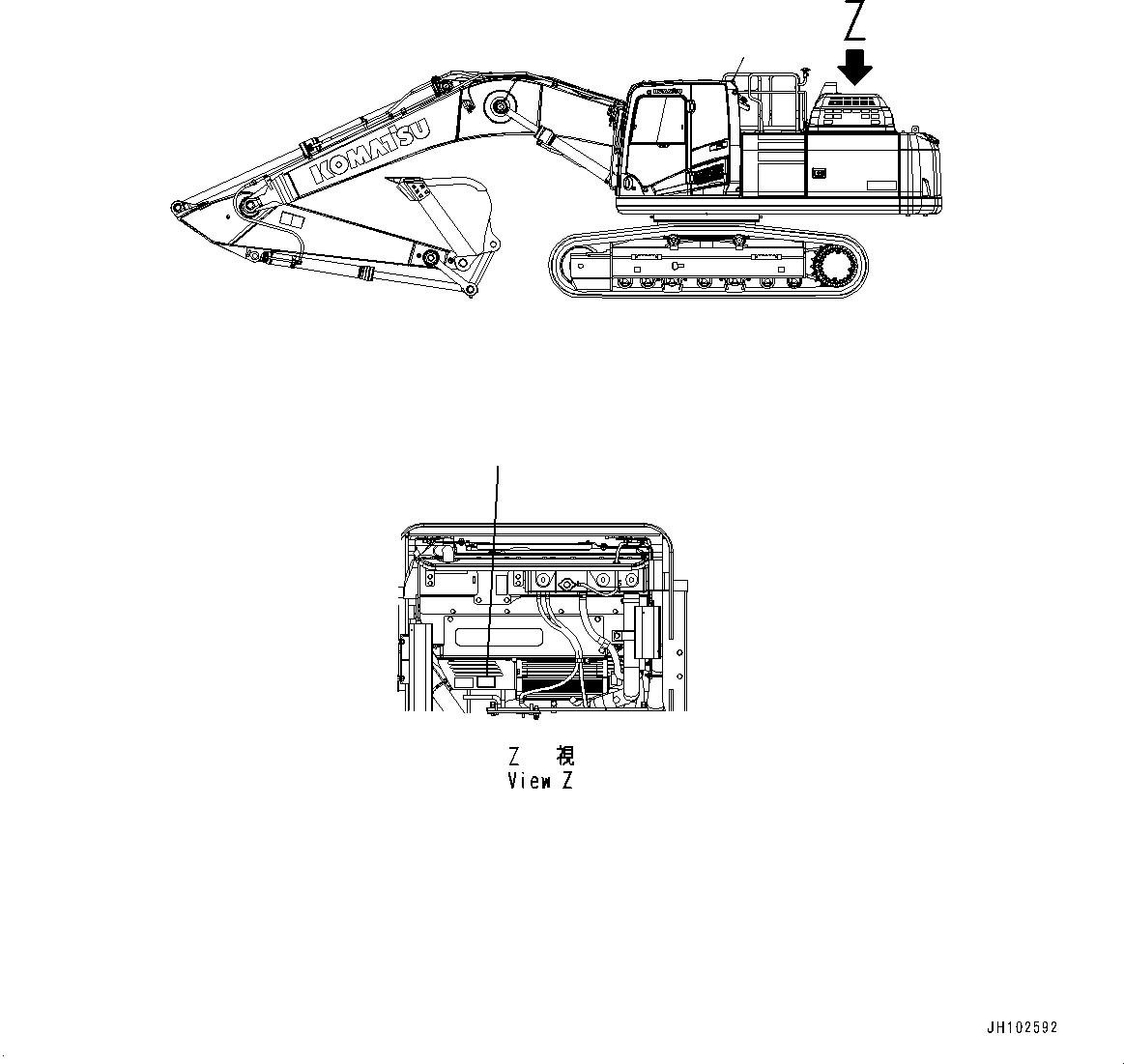 Komatsu parts book diagram for PC360LCI-11E0 S/N 91258-UP: FREON REGULATION PLATE