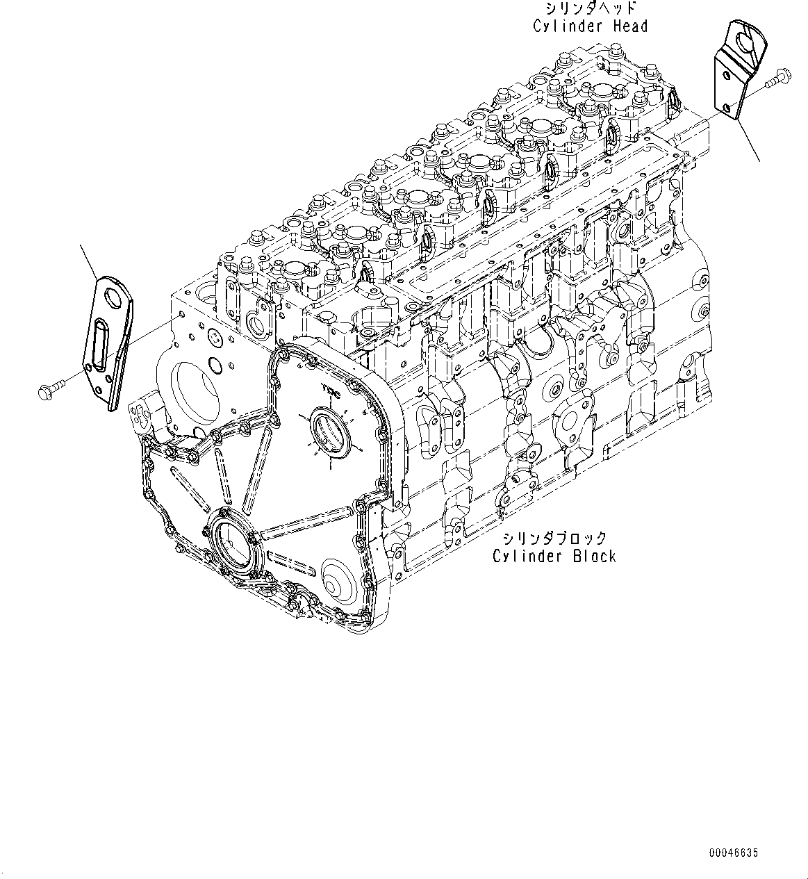 Komatsu parts book diagram for SAA6D114E-6B S/N 26910063-UP (For PC360LCI-11E0): LIFTING ARRANGEMENT