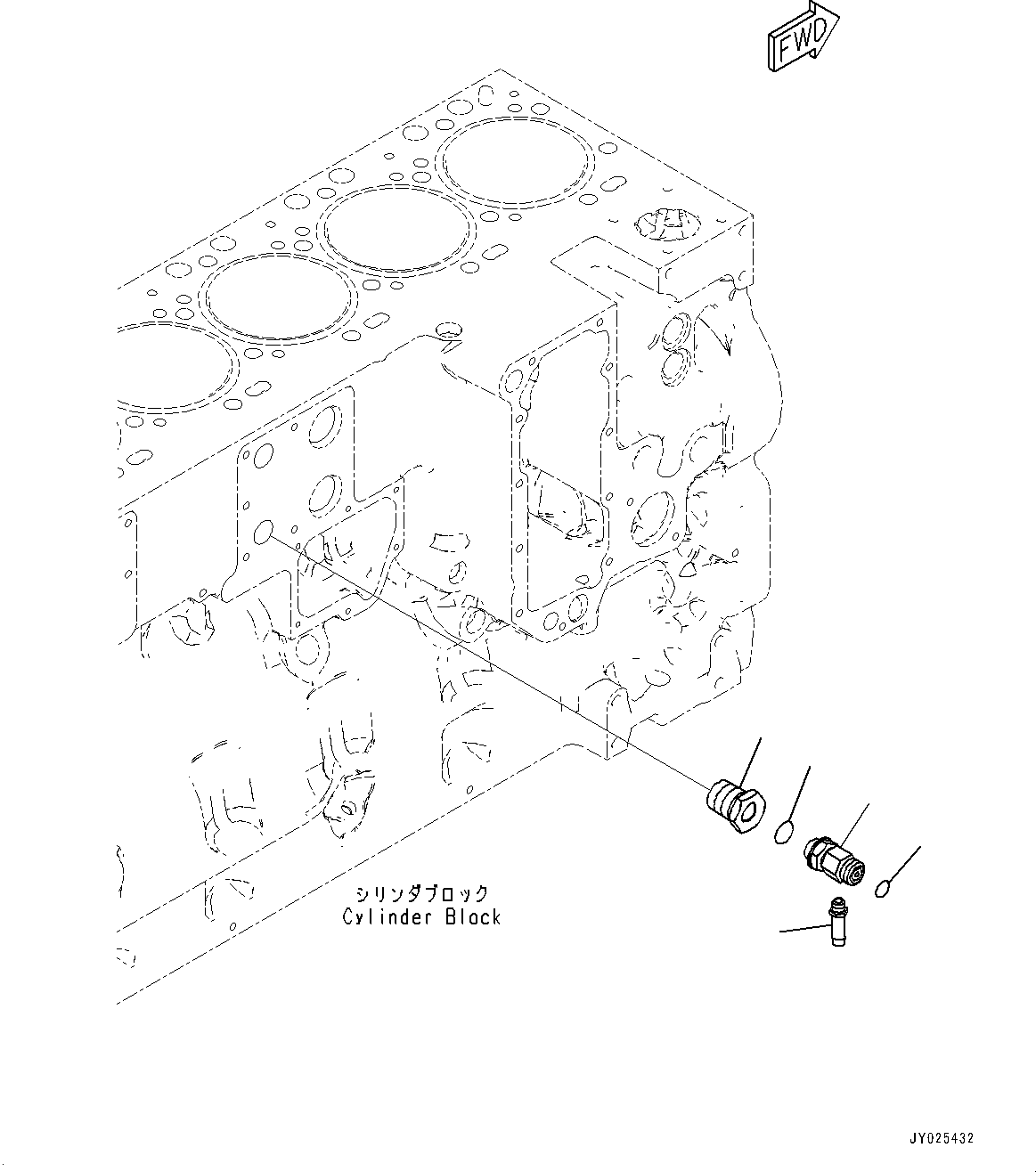 Komatsu parts book diagram for SAA6D114E-6B S/N 26910063-UP (For PC360LCI-11E0): COOLANT CONNECTOR