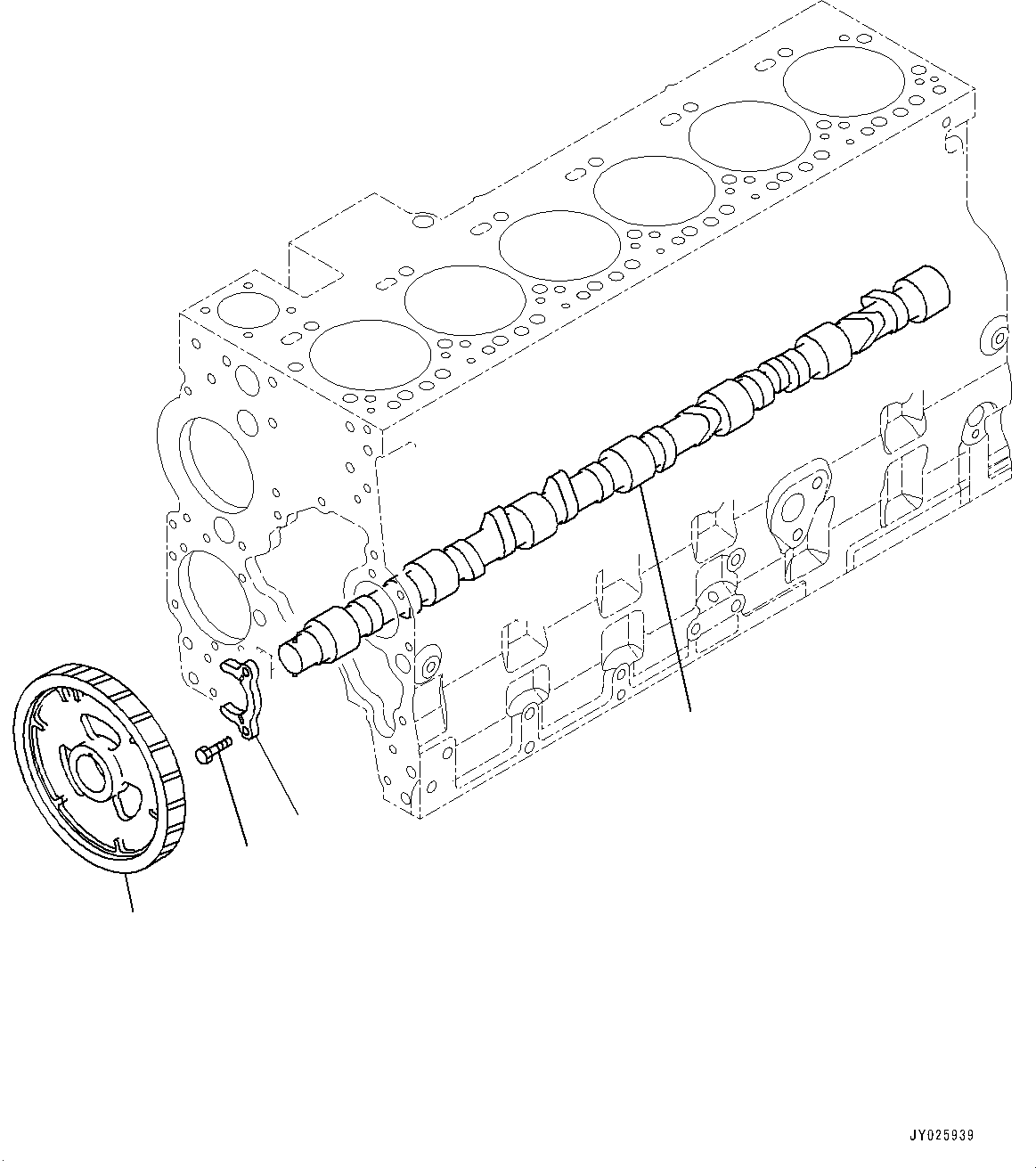Komatsu parts book diagram for SAA6D114E-6B S/N 26910063-UP (For PC360LCI-11E0): PARTS PERFORMANCE, CAMSHAFT