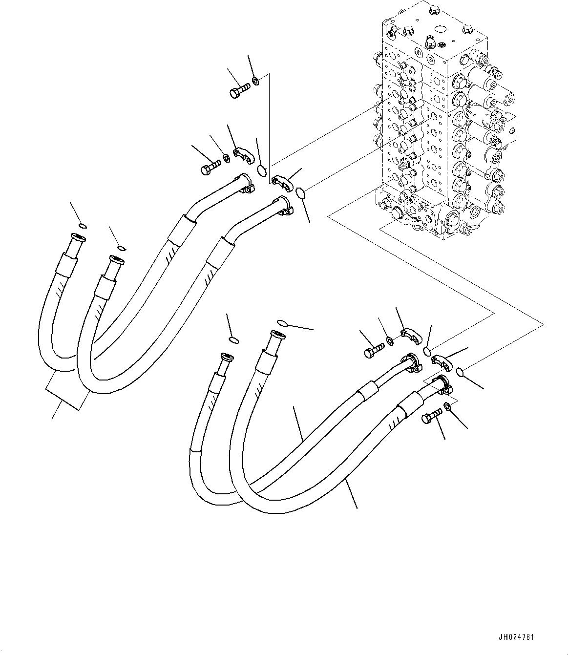 Komatsu parts book diagram for PC210LCI-11E0 S/N 503996-UP: ARM AND BUCKET PIPING