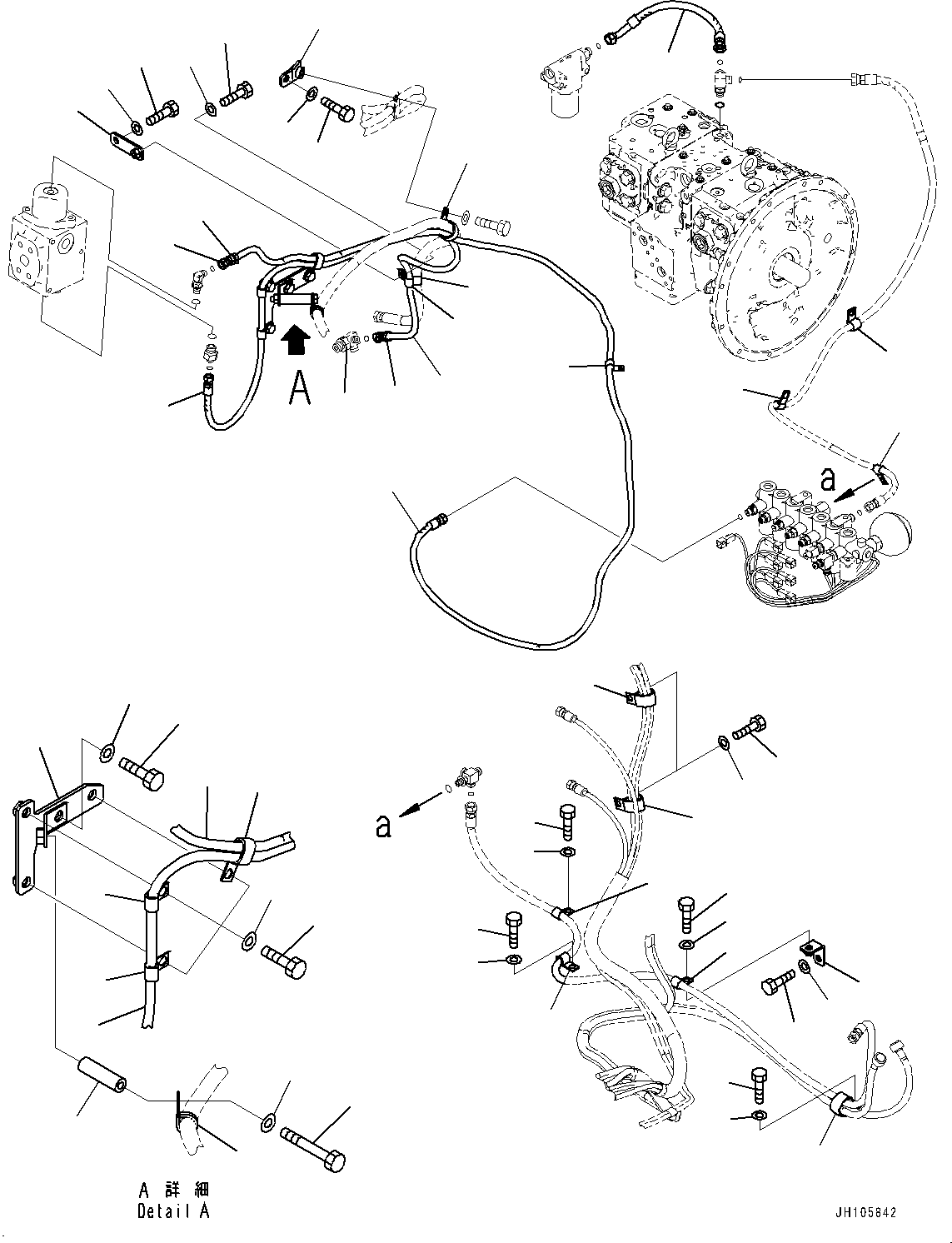 Komatsu parts book diagram for PC210LCI-11E0 S/N 503996-UP: SOLENOID VALVE, PIPING (2/2)