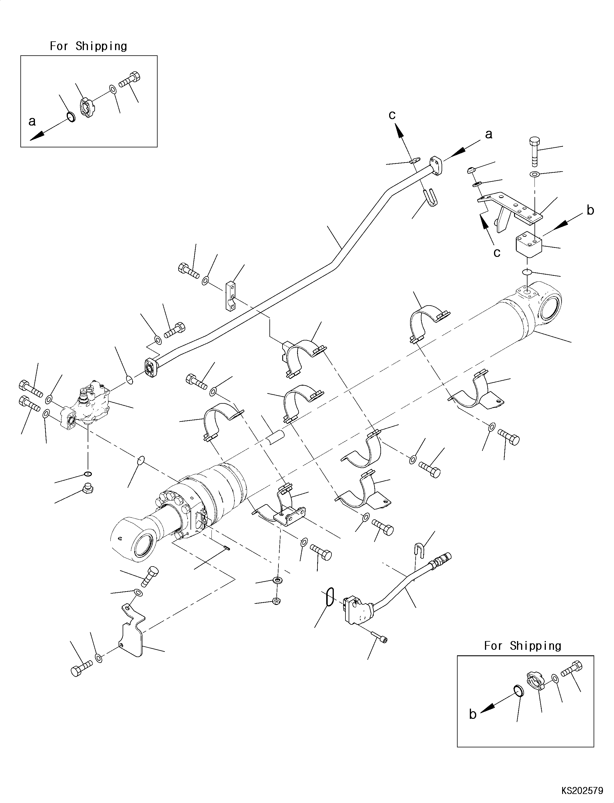 Komatsu parts book diagram for PC210LCI-11E0 S/N 503996-UP: ARM CYLINDER, INNER PARTS (1/3)