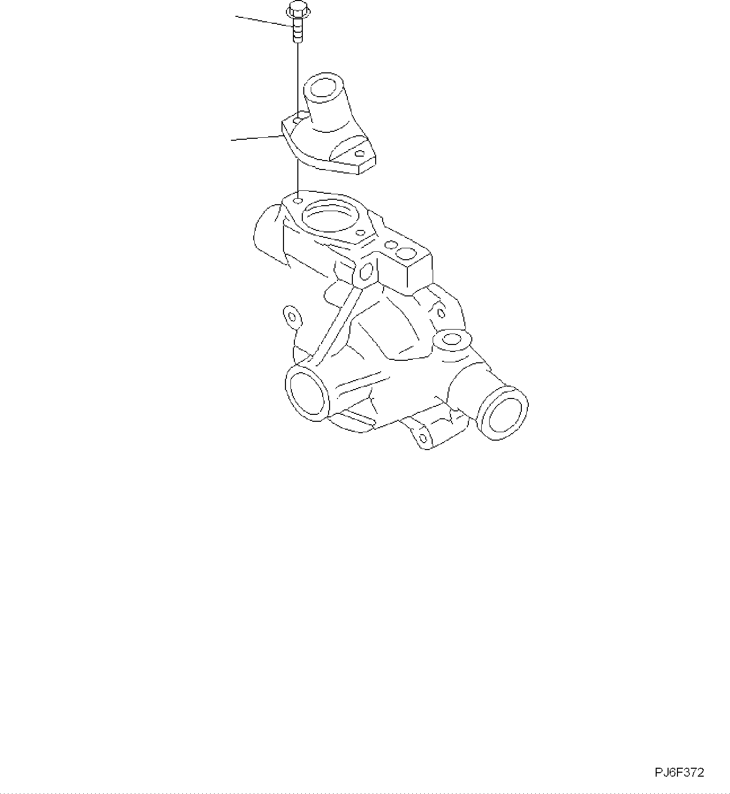 Komatsu parts book diagram for PC118MR-8 S/N F00003 AND UP: WATER OUTLET CONNECTOR