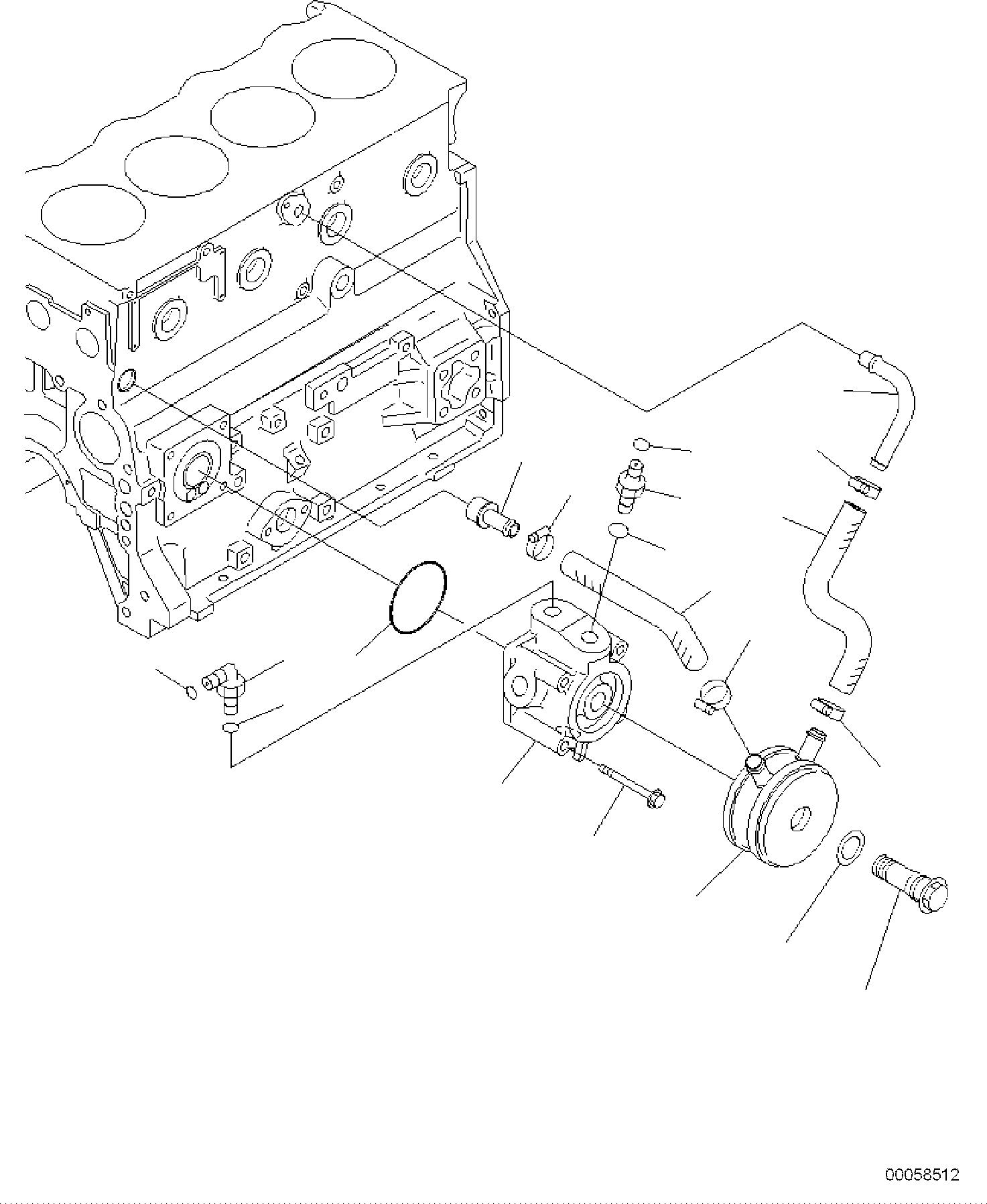 Komatsu parts book diagram for PC118MR-8 S/N F00003 AND UP: OIL COOLER