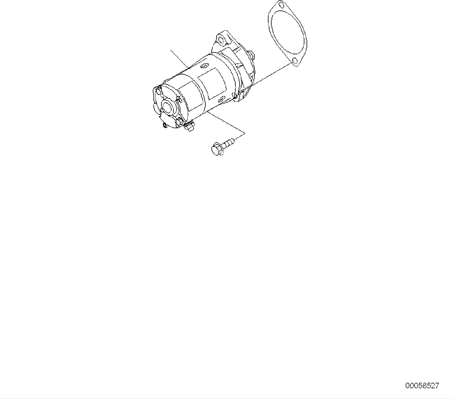 Komatsu parts book diagram for PC118MR-8 S/N F00003 AND UP: STARTING MOTOR, 4.5KW