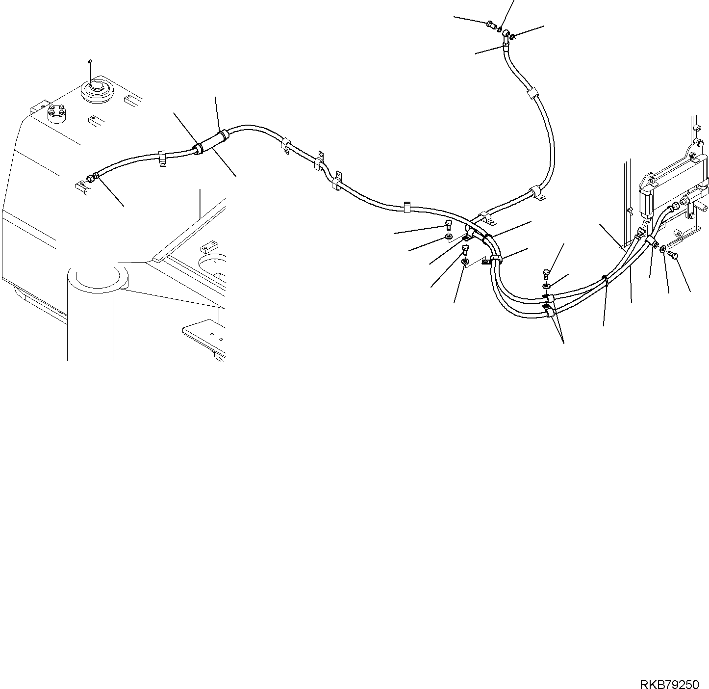 Komatsu parts book diagram for PC118MR-8 S/N F00003 AND UP: FUEL SUPPLY CIRCUIT, RETURN CIRCUIT