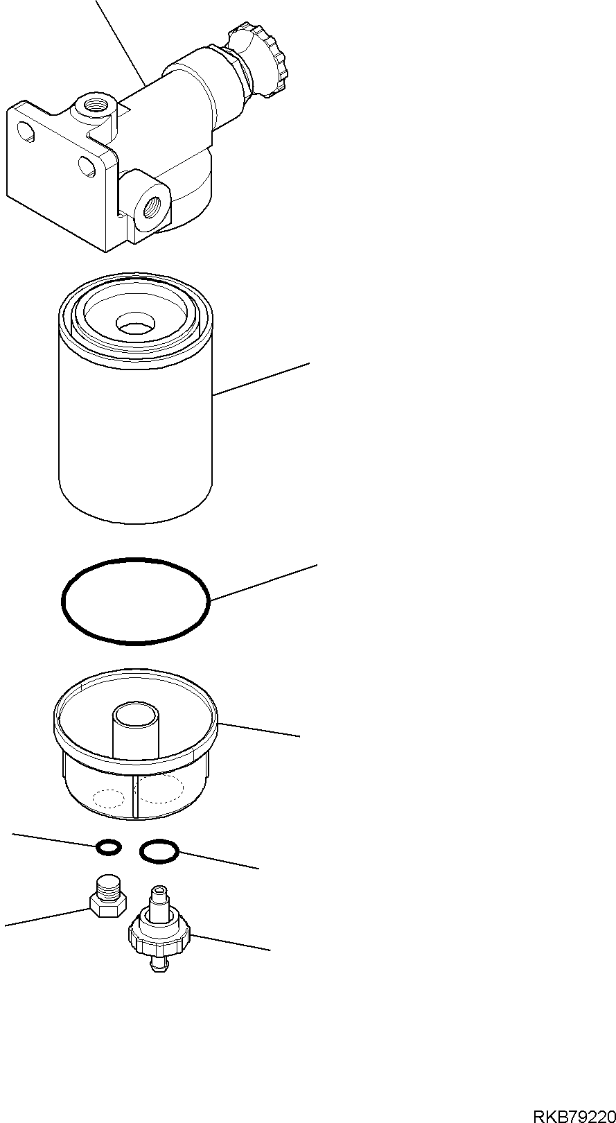 Komatsu parts book diagram for PC118MR-8 S/N F00003 AND UP: FUEL SUPPLY CIRCUIT, FUEL FILTER