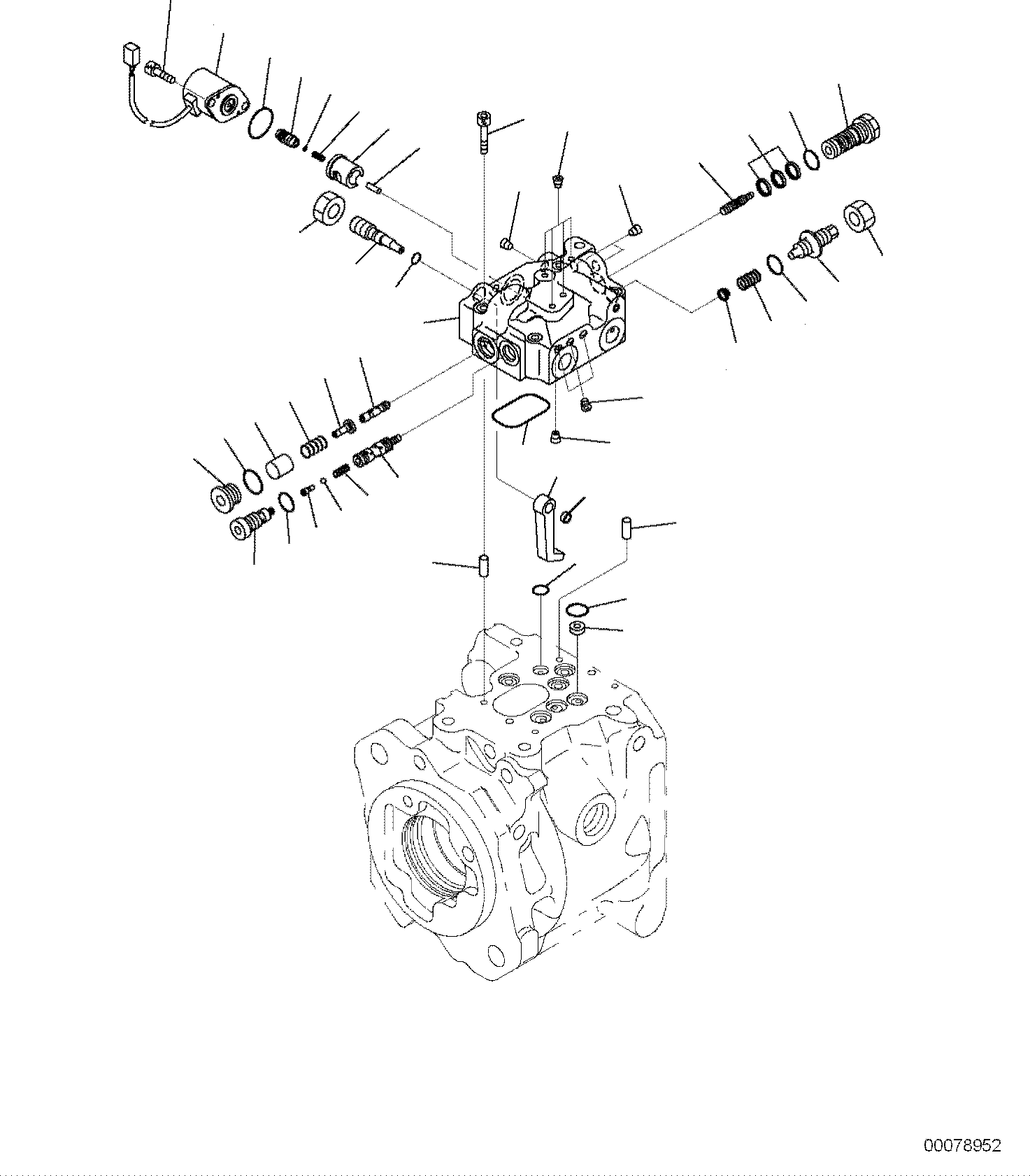 Komatsu parts book diagram for PC118MR-8 S/N F00003 AND UP: MAIN PISTON PUMP, INNER PARTS (3/5)