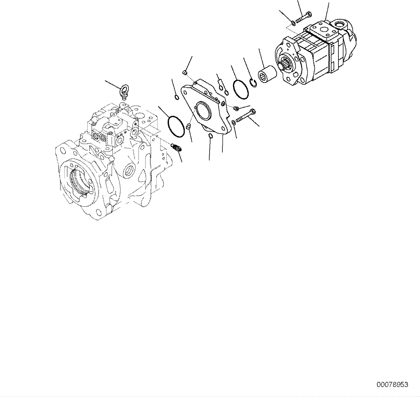 Komatsu parts book diagram for PC118MR-8 S/N F00003 AND UP: MAIN PISTON PUMP, INNER PARTS (4/5)