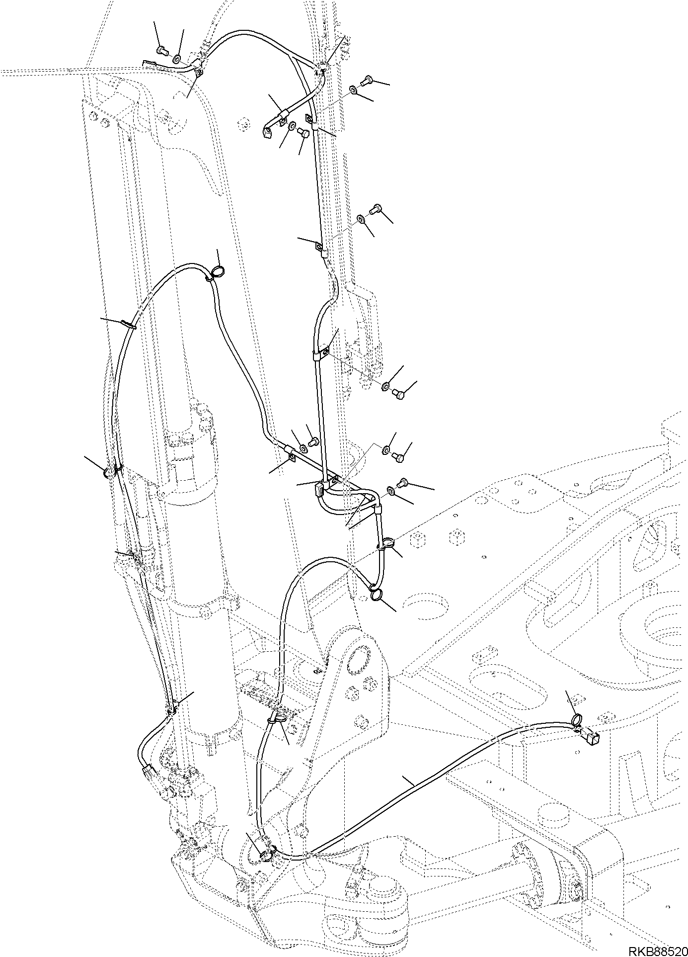 Komatsu parts book diagram for PC118MR-8 S/N F00003 AND UP: BURST VALVE UNIT, WITH OVERLOAD
