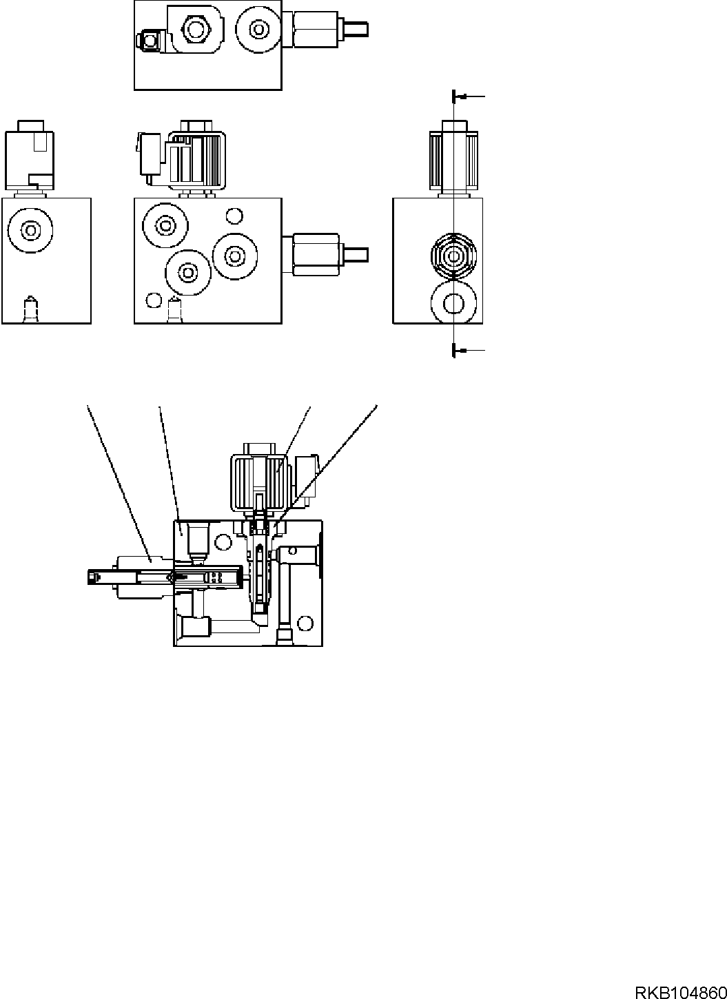 Komatsu parts book diagram for PC118MR-8 S/N F00003 AND UP: QUICK COUPLER CIRCUIT (2/2)
