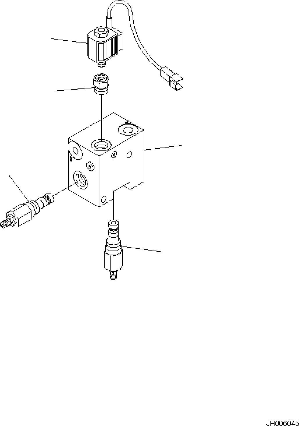 Komatsu parts book diagram for PC118MR-8 S/N F00003 AND UP: QUICK COUPLER CIRCUIT, FOR MACHINE WITH VARIABLE 2-PIECE BOOM (2/2)