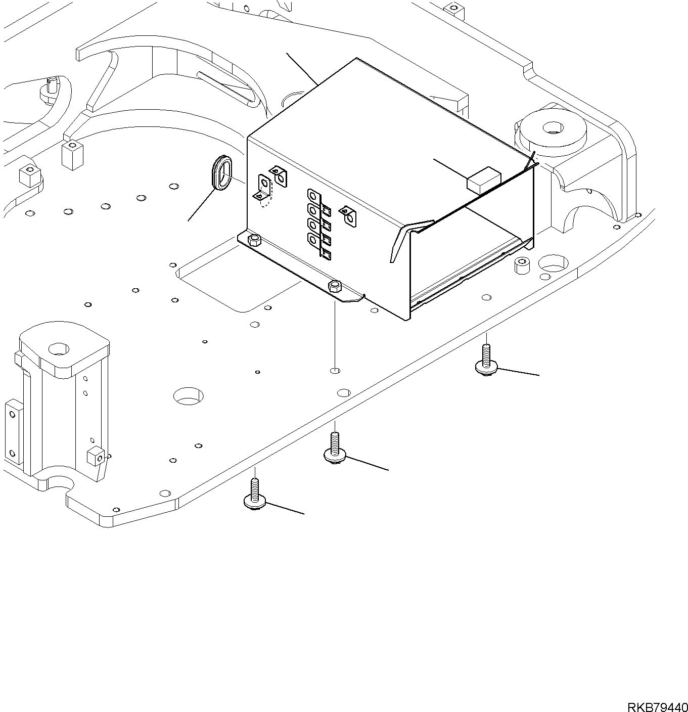 Komatsu parts book diagram for PC118MR-8 S/N F00003 AND UP: TOOL BOX