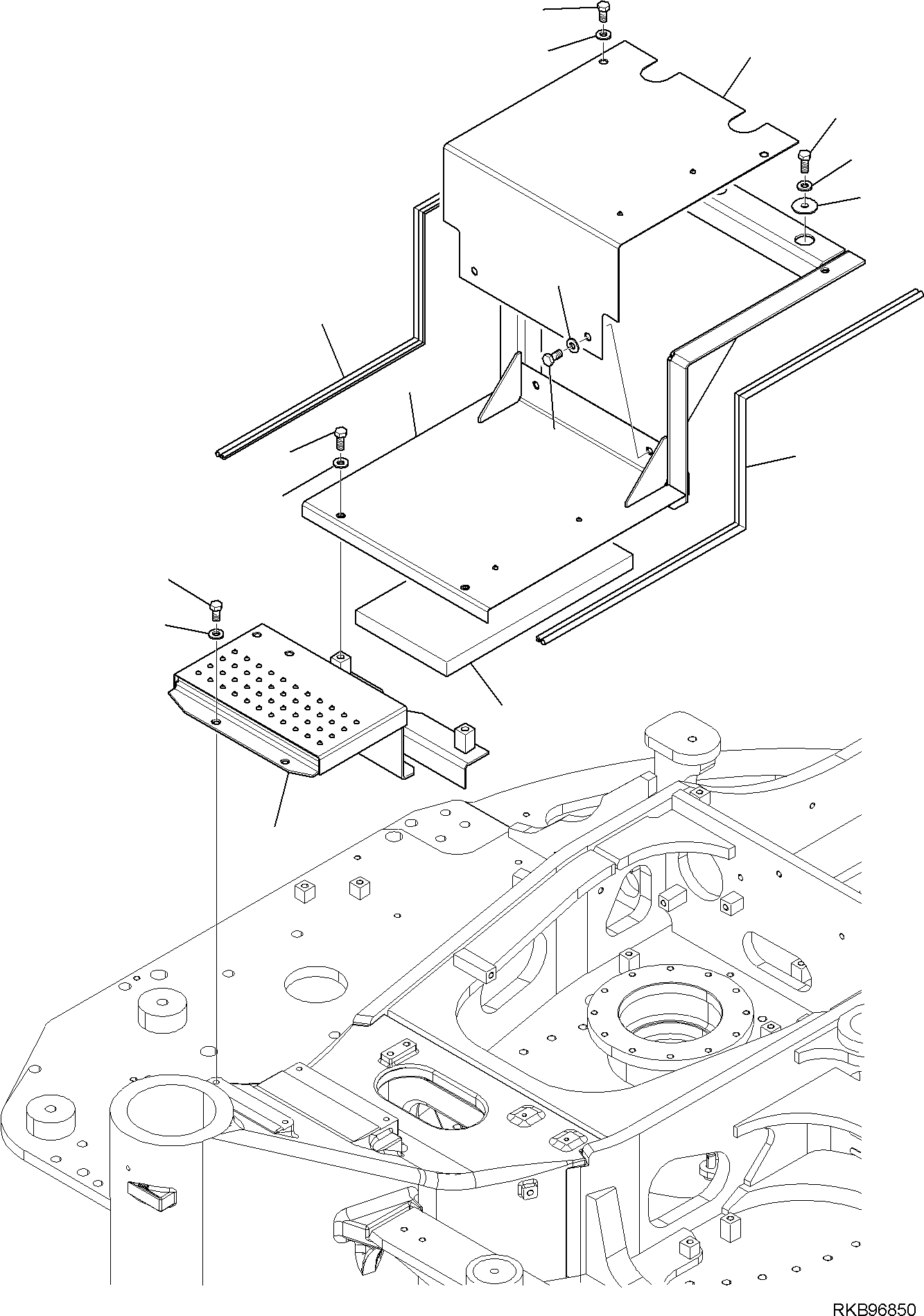 Komatsu parts book diagram for PC118MR-8 S/N F00003 AND UP: FRONT COVER, (2/2)