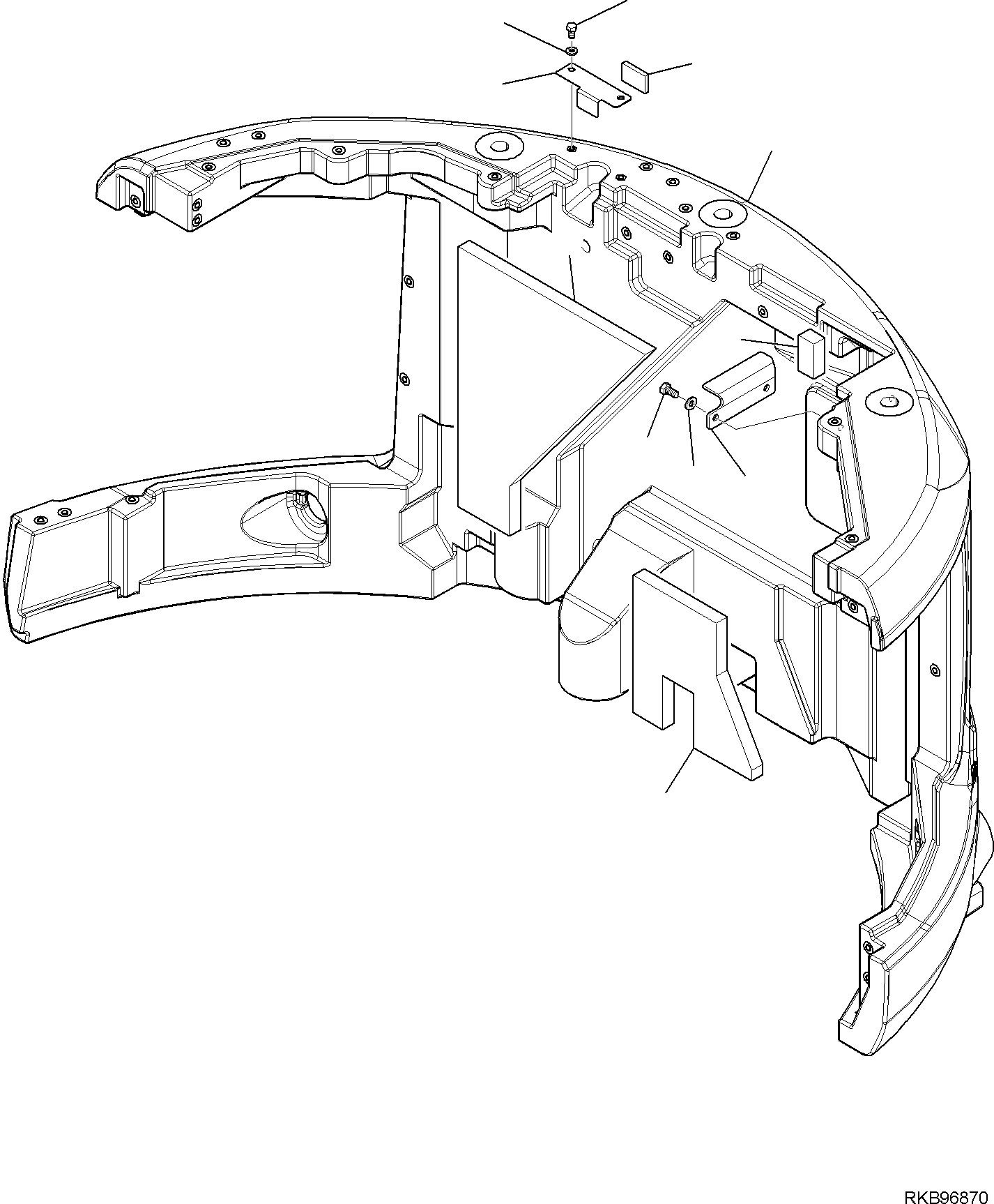 Komatsu parts book diagram for PC118MR-8 S/N F00003 AND UP: COUNTER WEIGHT