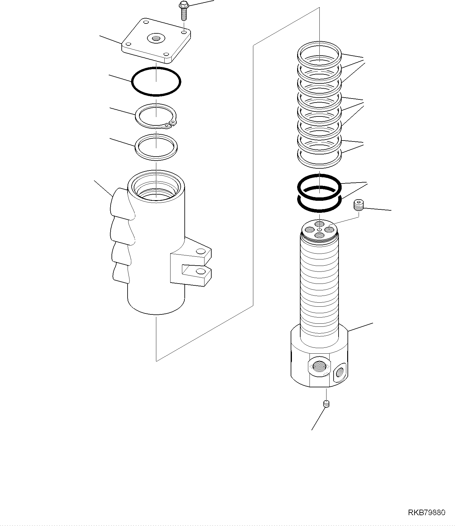 Komatsu parts book diagram for PC118MR-8 S/N F00003 AND UP: SWIVEL JOINT, INNER PARTS
