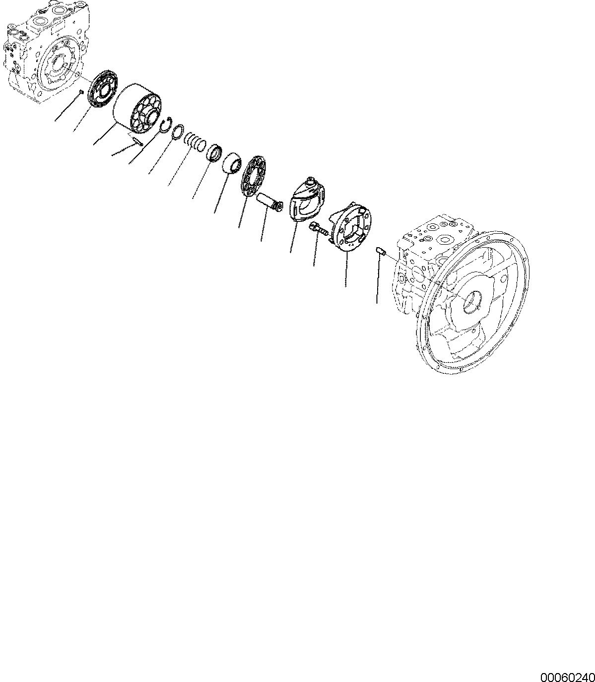 Excavators Komatsu / PC138US-10 S/N F40003 AND UP(PC138U10) / MAIN PUMP (INNER PARTS) (5/9)(H0210-001005 : H0210-001005)