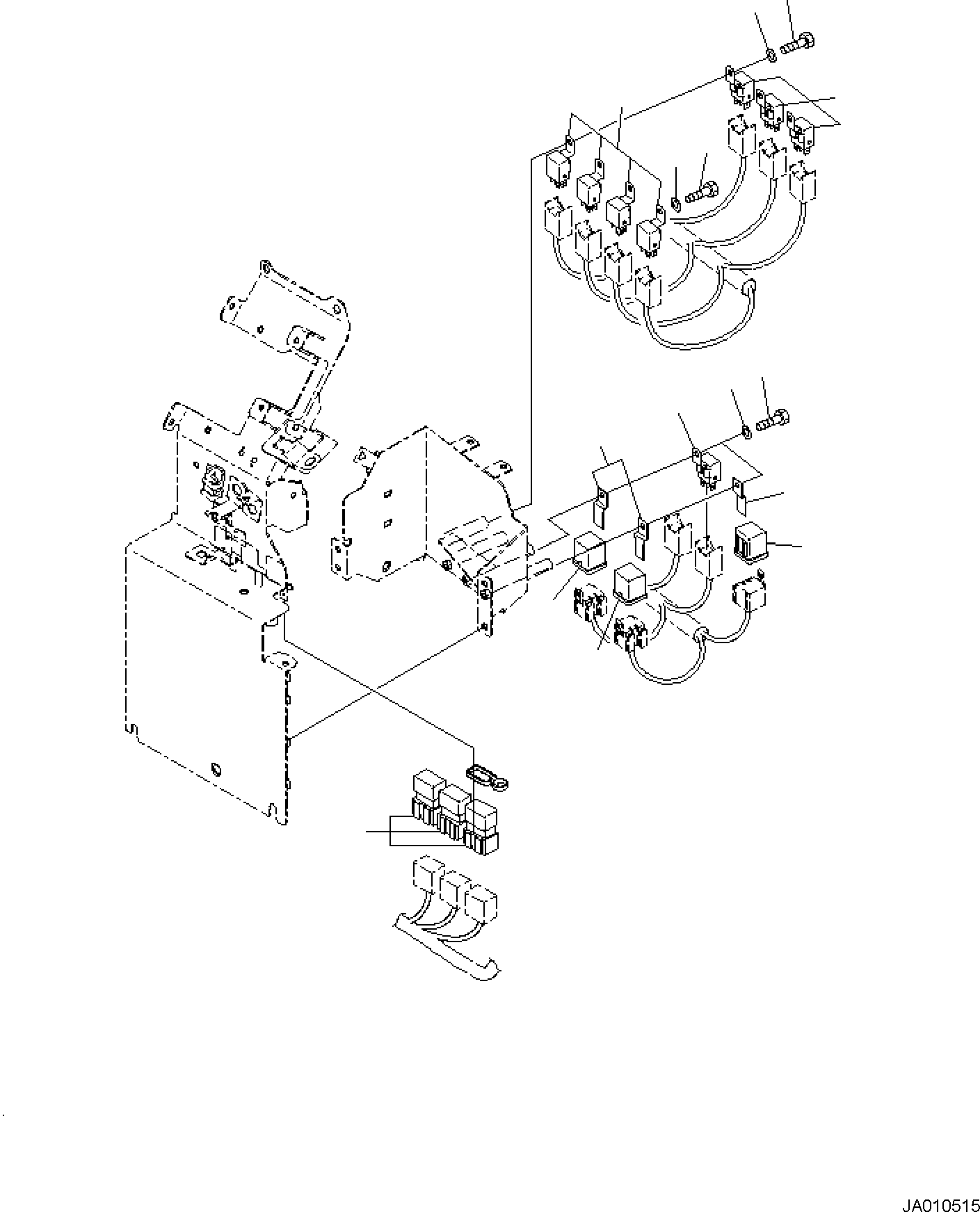 Excavators Komatsu / PC138US-10 S/N F40003 AND UP(PC138U10) / FLOOR FRAME, RELAY(K1110-001008 : K1110-001008)