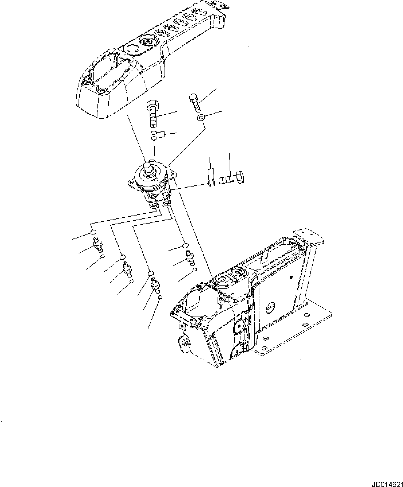 Excavators Komatsu / PC138US-10 S/N F40003 AND UP(PC138U10) / FLOOR FRAME, FLOOR, PPC VALVE, FOR WORK EQUIPMENT, RHS(K1110-001018 : K1110-001018)