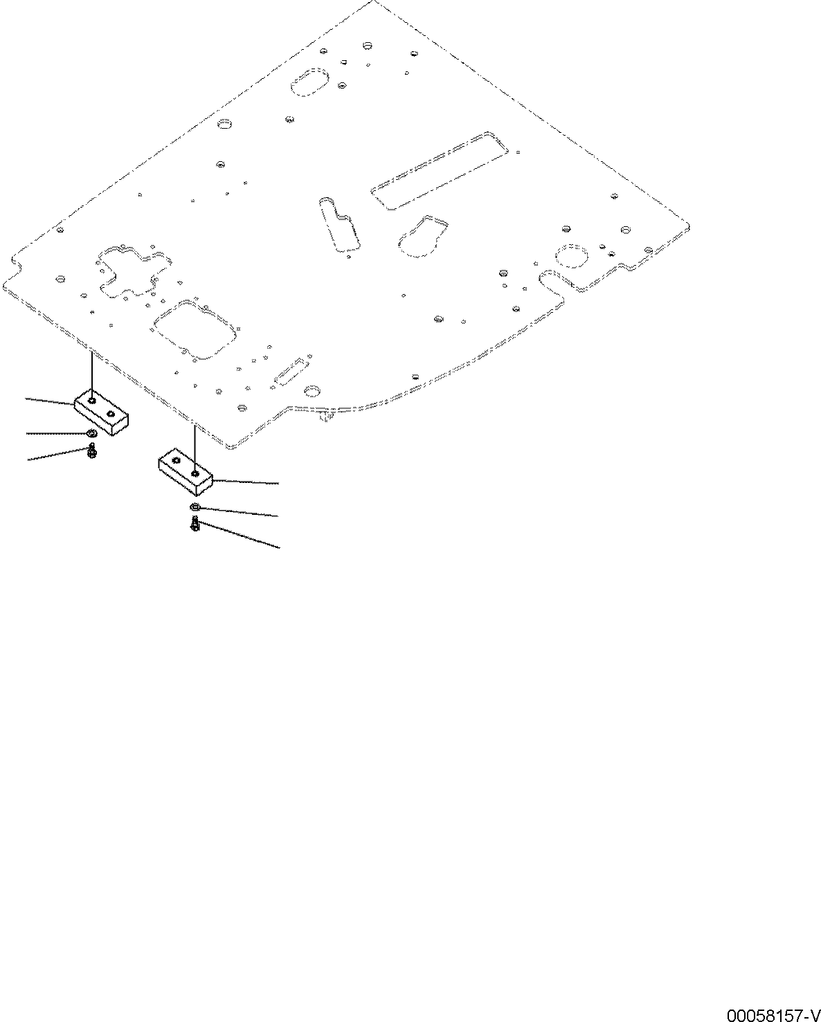 Excavators Komatsu / PC138US-10 S/N F40003 AND UP(PC138U10) / FLOOR FRAME, SHEET(K1110-001029 : K1110-001029)