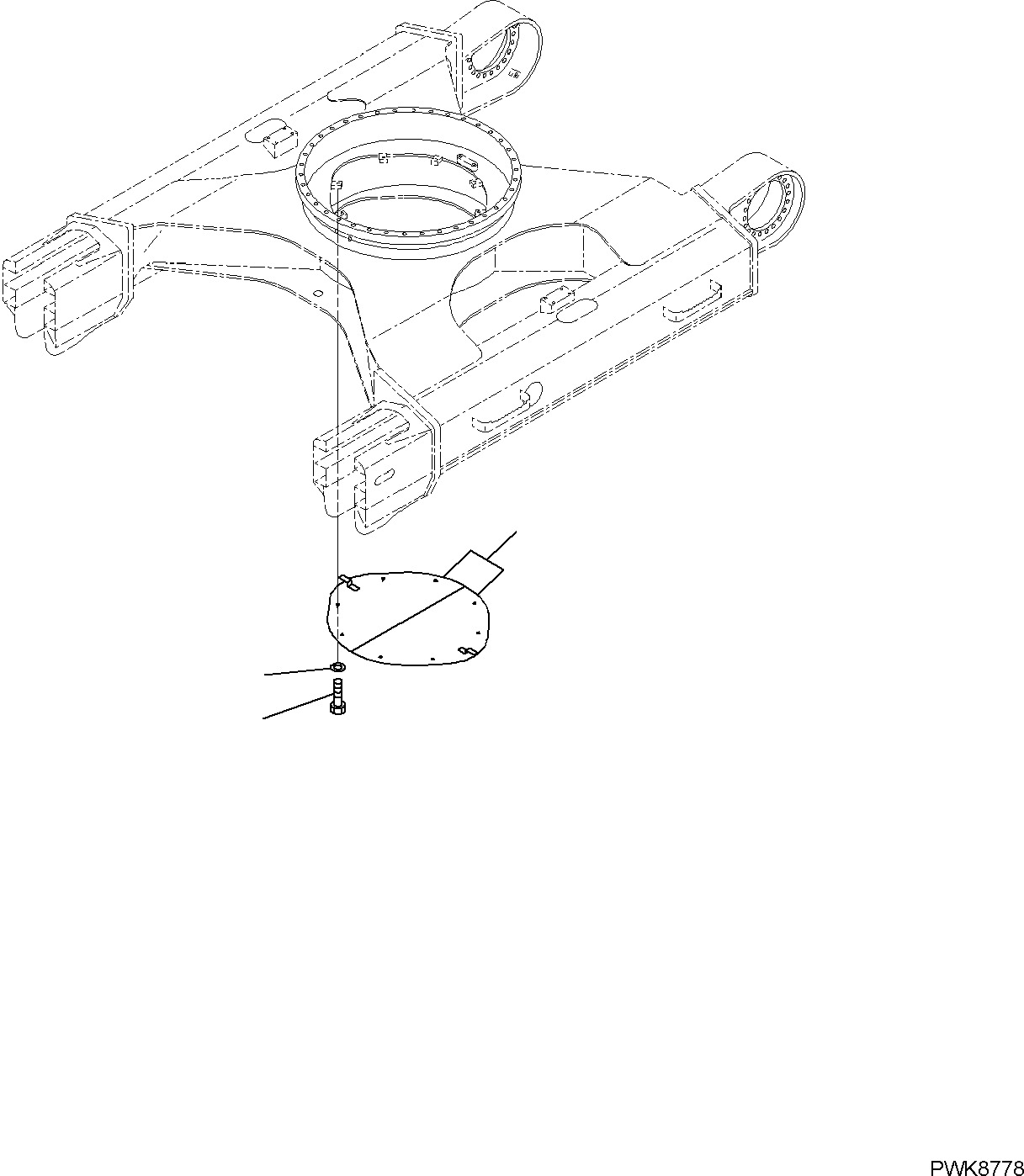 Excavators Komatsu / PC138US-10 S/N F40003 AND UP(PC138U10) / TRACK FRAME, UNDER COVER(R1140-001001 : R1140-001001)