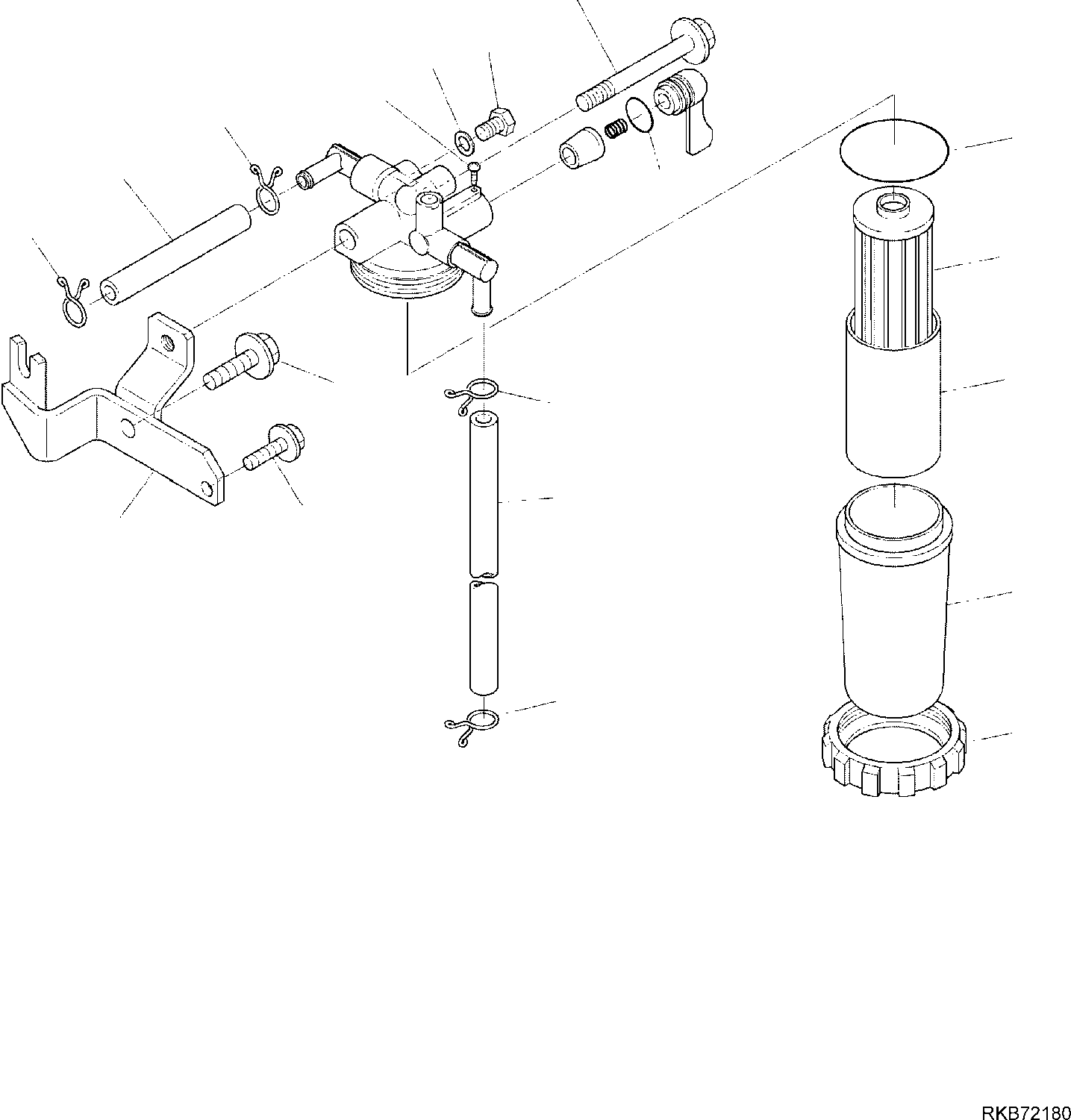 Excavators Komatsu / PC16R-3 HS S/N F80001 AND UP(PC16R3H8) / FUEL FILTER(A-0439 : 0439)