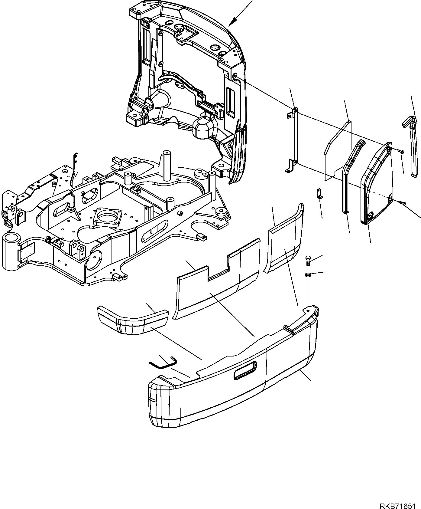 Excavators Komatsu / PC16R-3 HS S/N F80001 AND UP(PC16R3H8) / LEFT SIDE COVER(F-5020 : 5020)