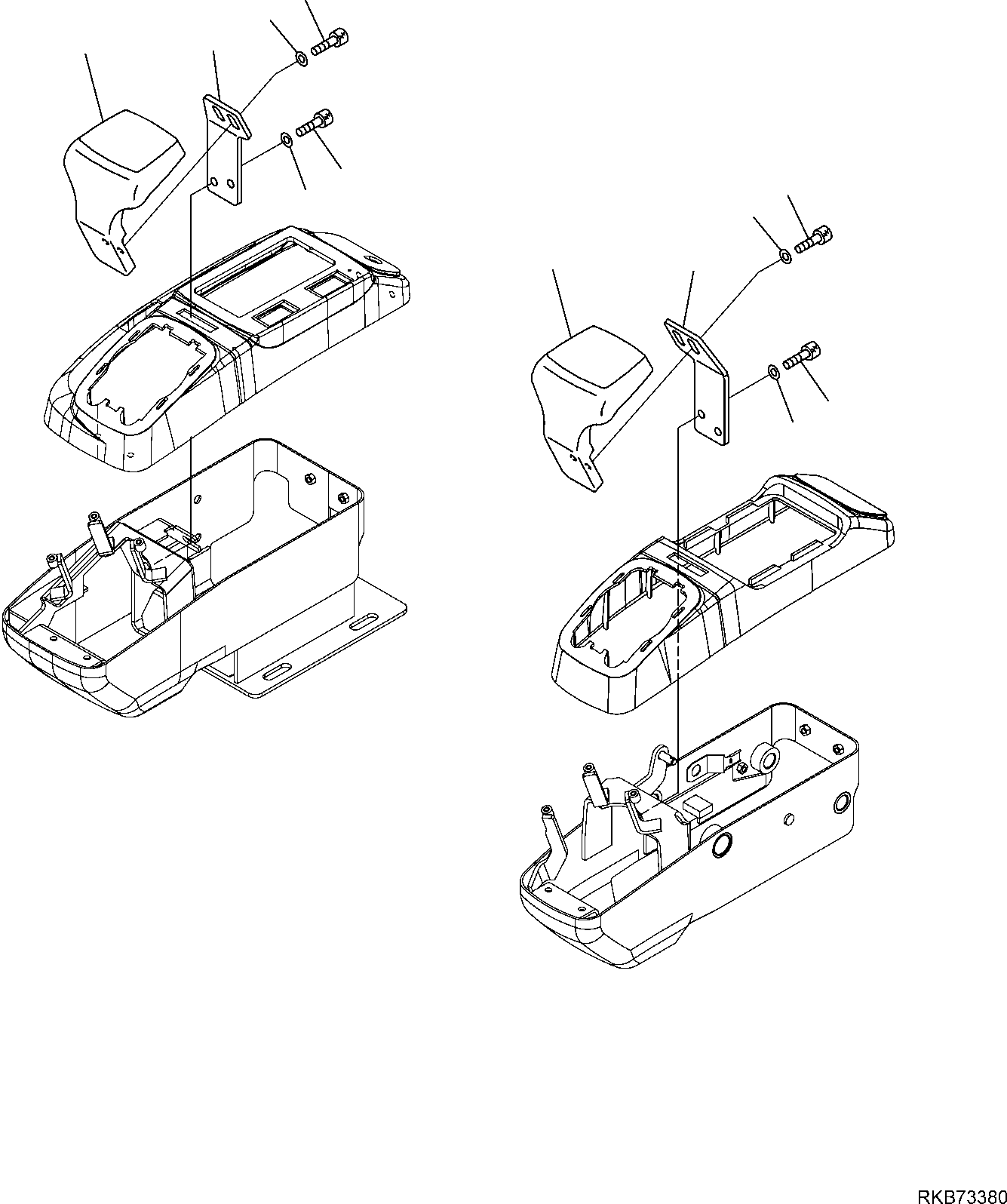 Excavators Komatsu / PC16R-3 HS S/N F80001 AND UP(PC16R3H8) / ARM REST(F-5040 : 5040)