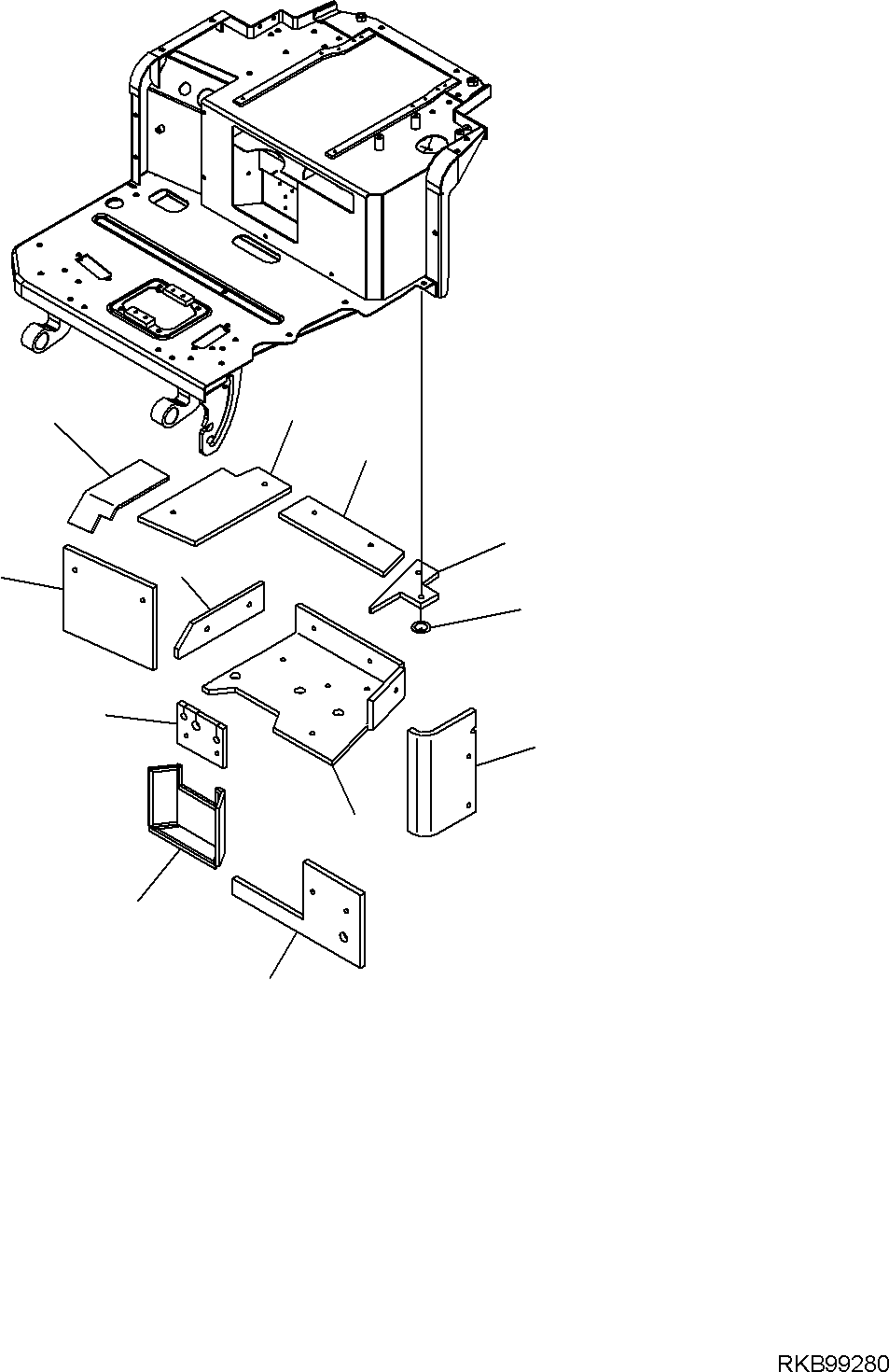 Excavators Komatsu / PC16R-3 HS S/N F80001 AND UP(PC16R3H8) / SOUND-PROOFING(F-5070 : 5070)