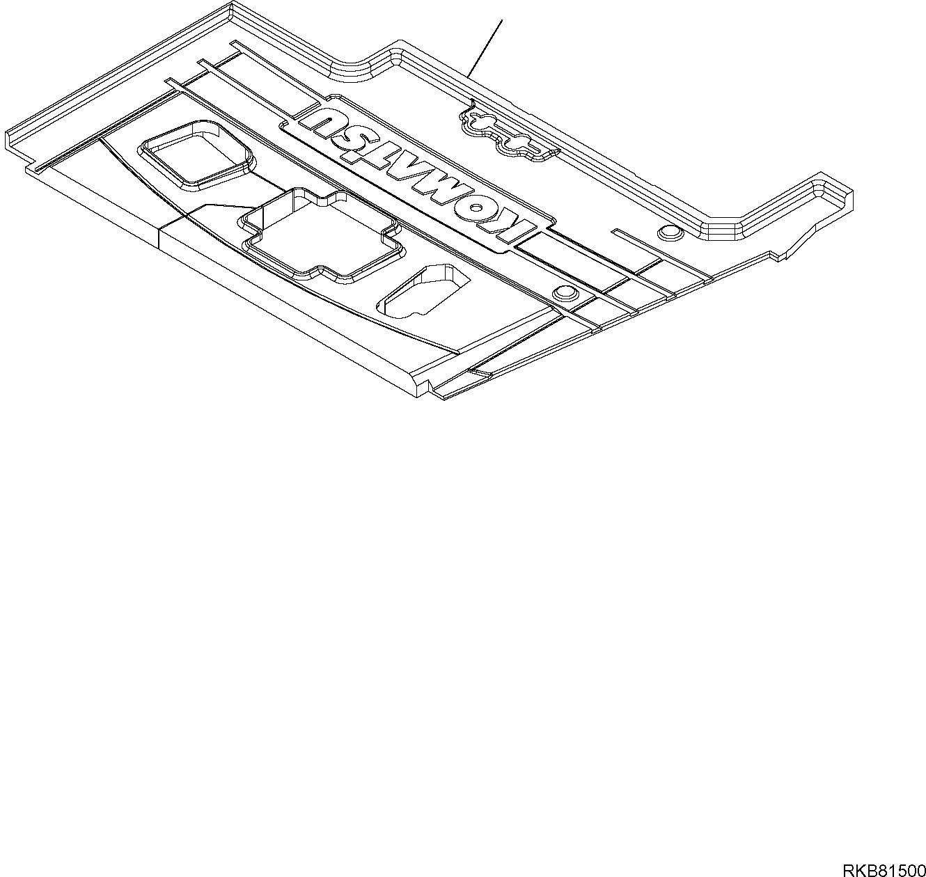 Excavators Komatsu / PC16R-3 HS S/N F80001 AND UP(PC16R3H8) / FLOOR MAT (CAB)(F-5190 : 5190)