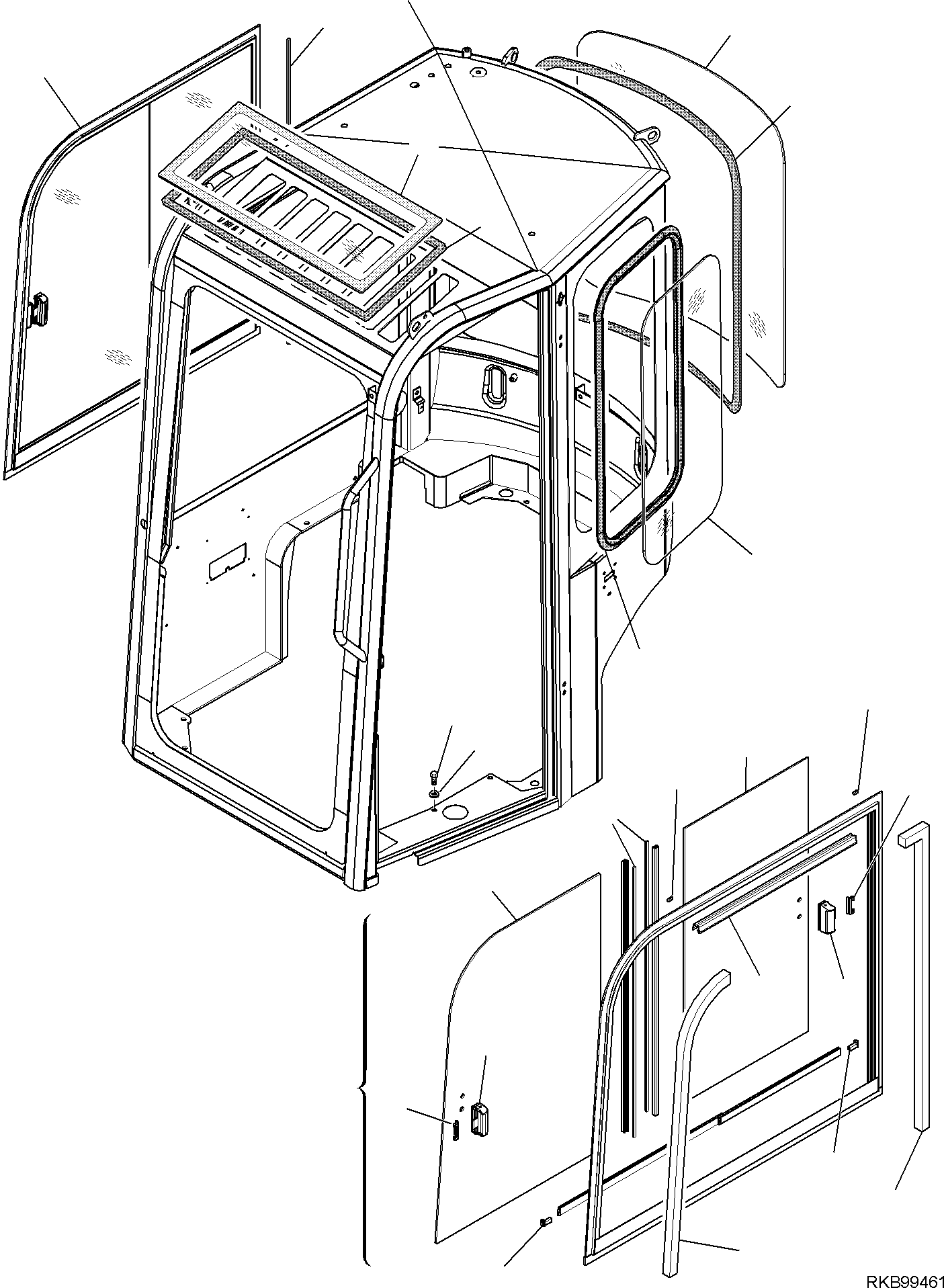 Excavators Komatsu / PC16R-3 HS S/N F80001 AND UP(PC16R3H8) / CAB (1/5)(F-5210 : 5210)