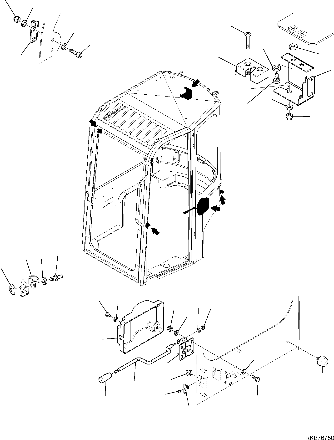 Excavators Komatsu / PC16R-3 HS S/N F80001 AND UP(PC16R3H8) / CAB (3/5)(F-5220 : 5220)
