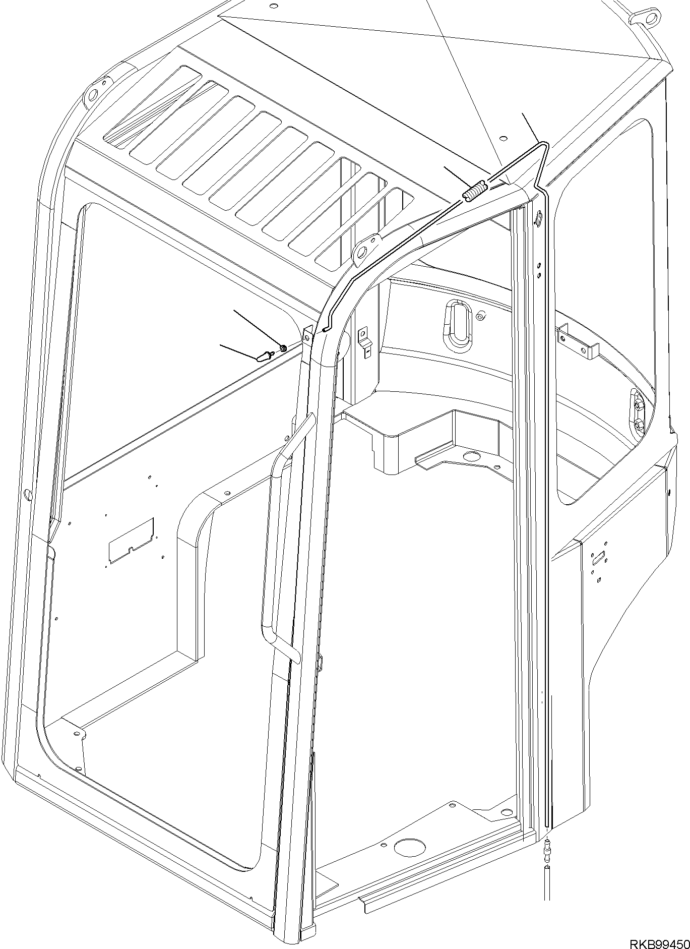 Excavators Komatsu / PC16R-3 HS S/N F80001 AND UP(PC16R3H8) / WINDSCREEN WIPER SYSTEM (2/3)(F-5255 : 5255)