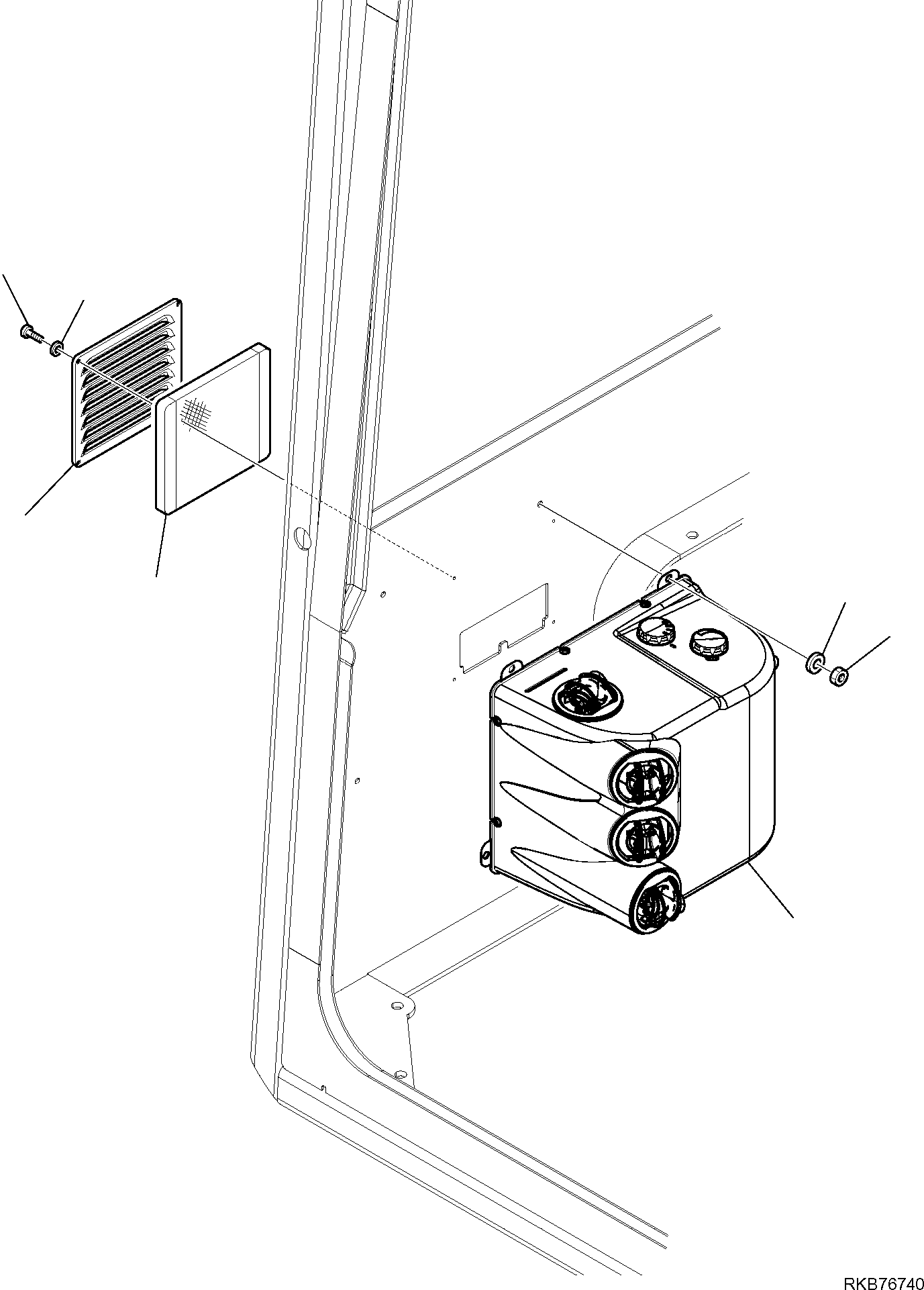 Excavators Komatsu / PC16R-3 HS S/N F80001 AND UP(PC16R3H8) / HEATING SYSTEM (1/3)(F-5800 : 5800)