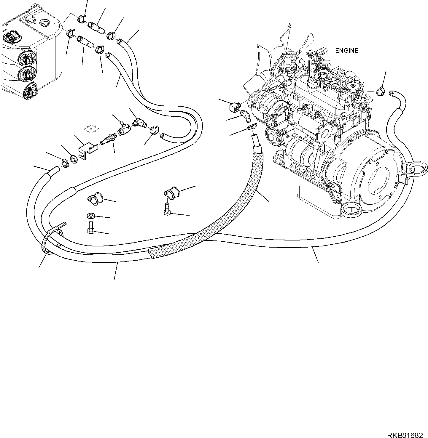 Excavators Komatsu / PC16R-3 HS S/N F80001 AND UP(PC16R3H8) / HEATING SYSTEM (2/3)(F-5805 : 5805)