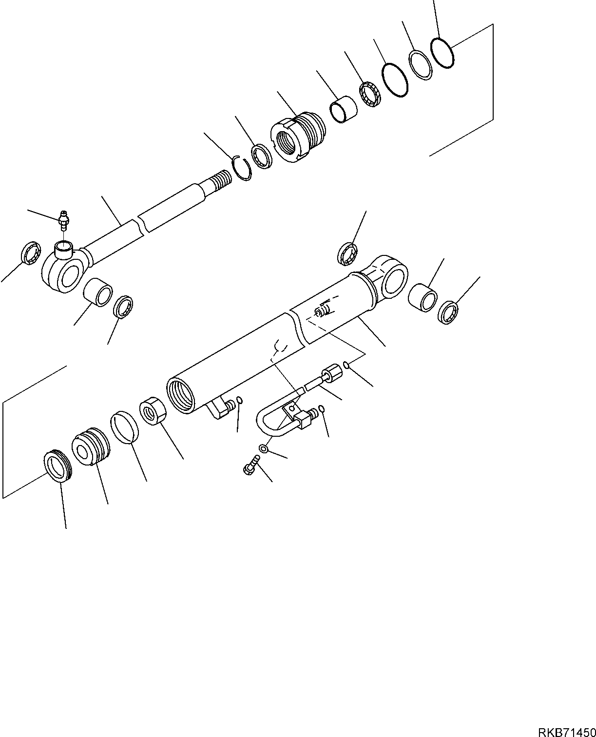 Excavators Komatsu / PC16R-3 HS S/N F80001 AND UP(PC16R3H8) / BUCKET CYLINDER, INNER PARTS(H-7580 : 7580)