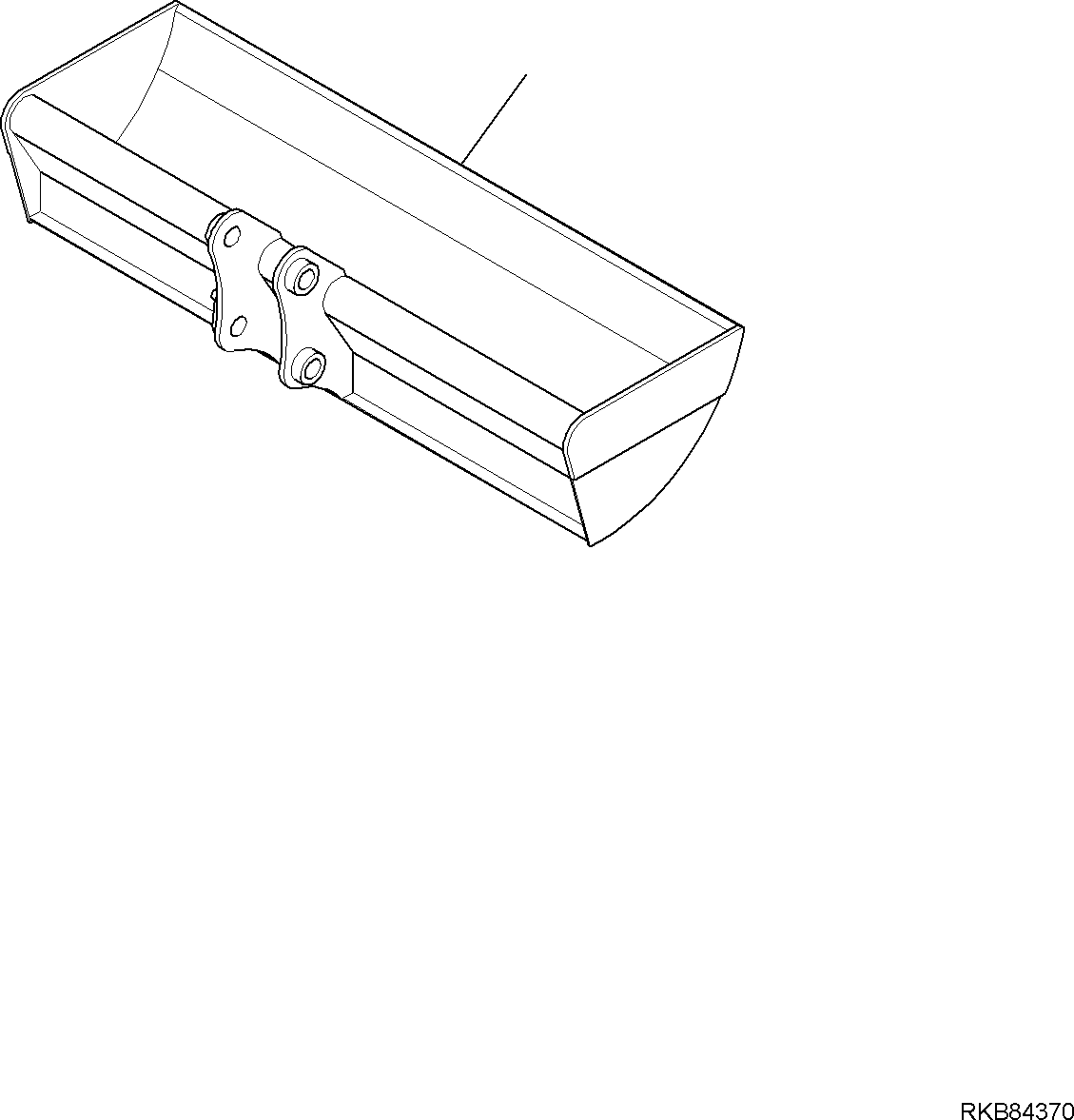 Excavators Komatsu / PC16R-3 HS S/N F80001 AND UP(PC16R3H8) / BUCKET, DITCH CLEANING (L=1000MM)(H-7630 : 7630)
