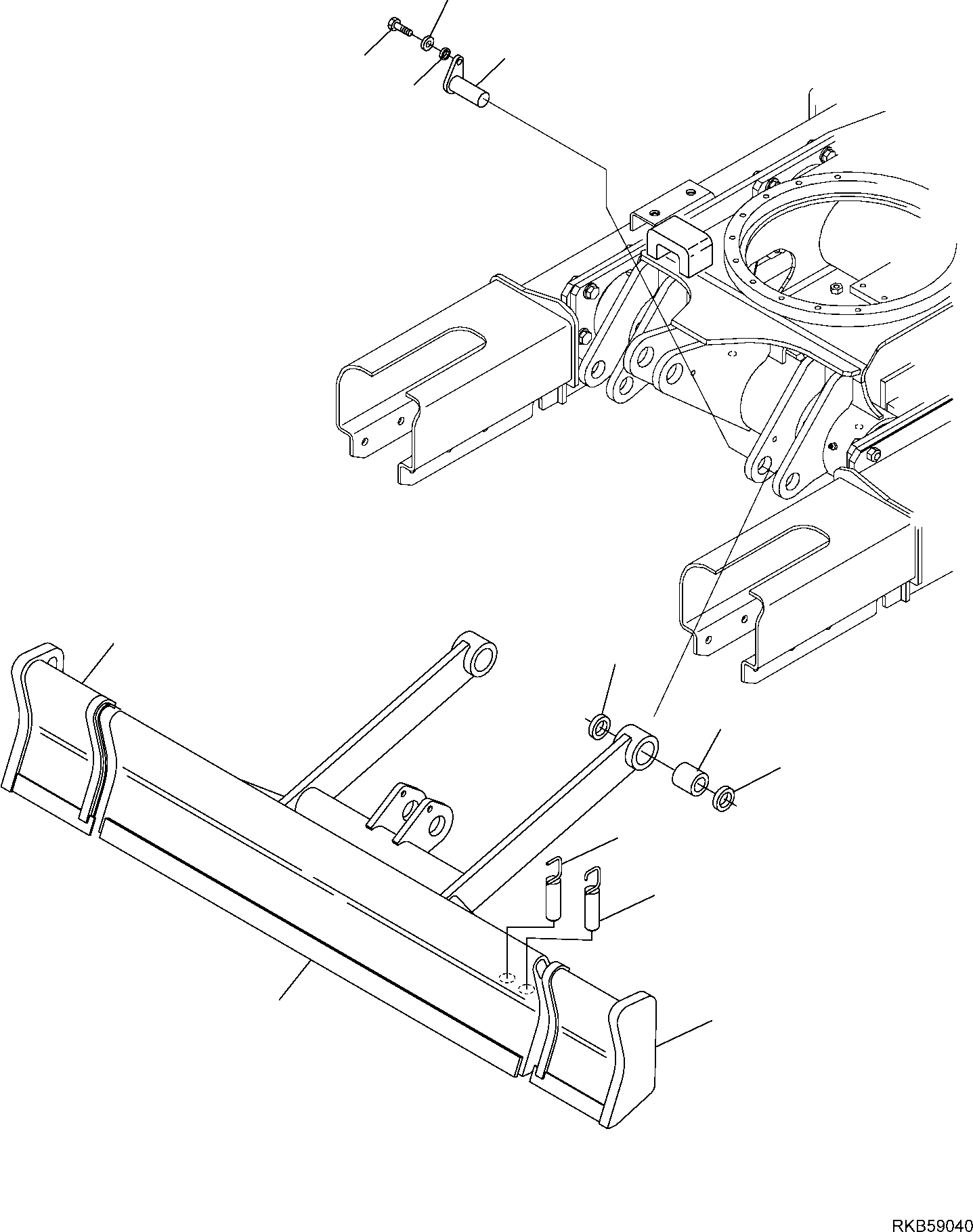 Excavators Komatsu / PC16R-3 HS S/N F80001 AND UP(PC16R3H8) / BLADE (1/2)(H-7700 : 7700)