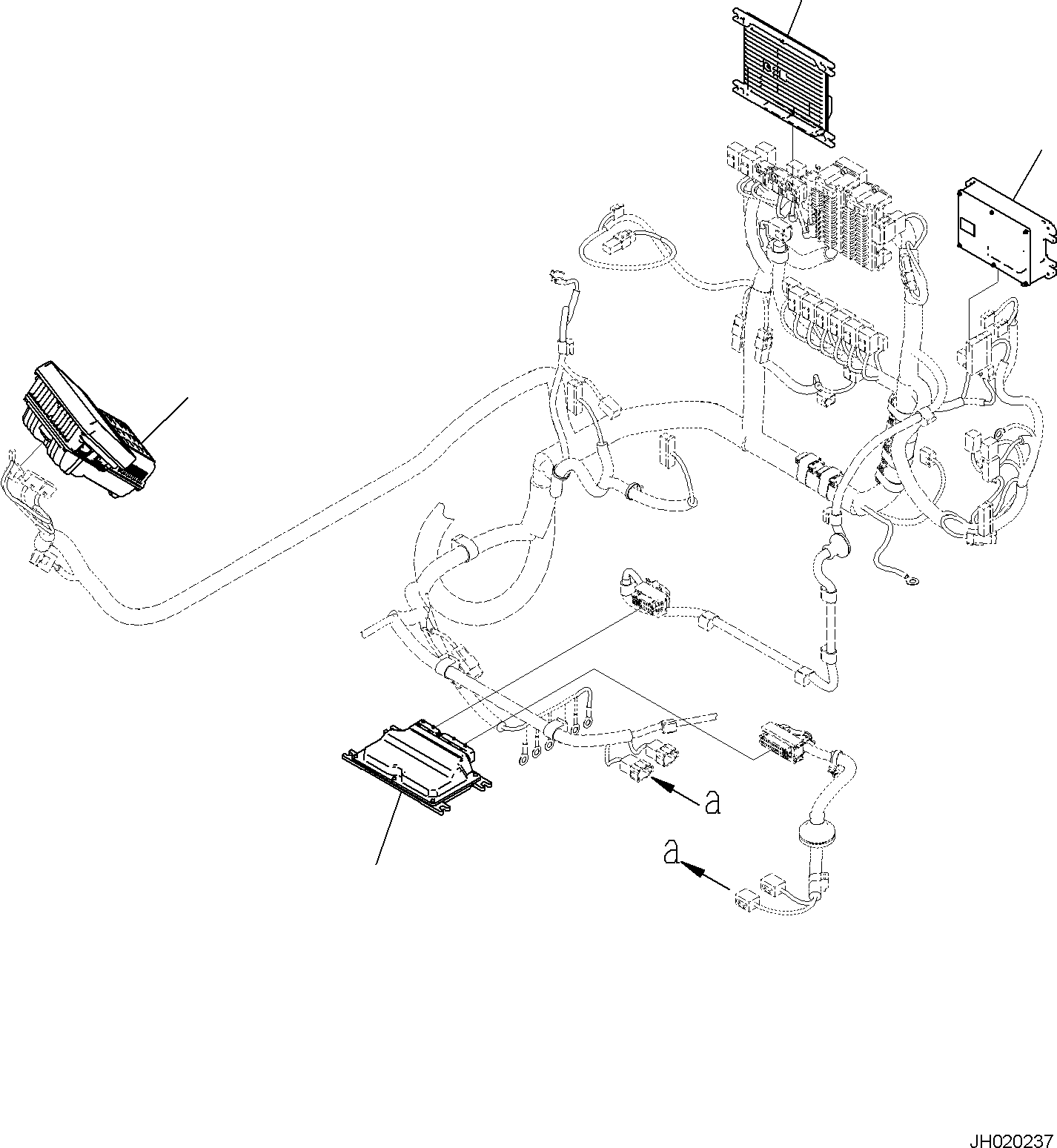 Komatsu parts book diagram for PC170LC-11 S/N F40001 AND UP: CAB, CONTROLLER AND MONITOR