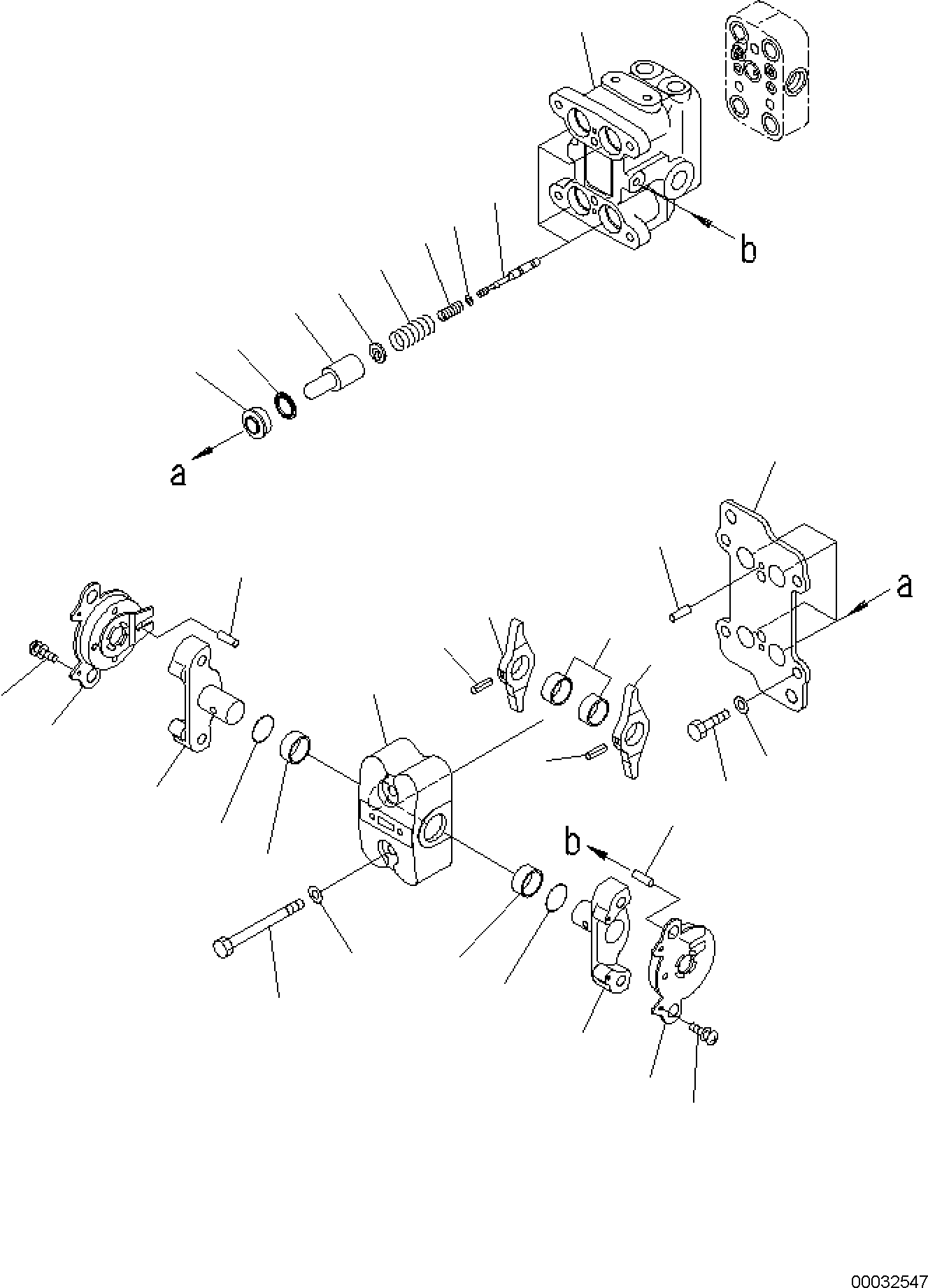Komatsu parts book diagram for PC170LC-11 S/N F40001 AND UP: CAB, FLOOR, PPC VALVE FOR TRAVEL (1/3)